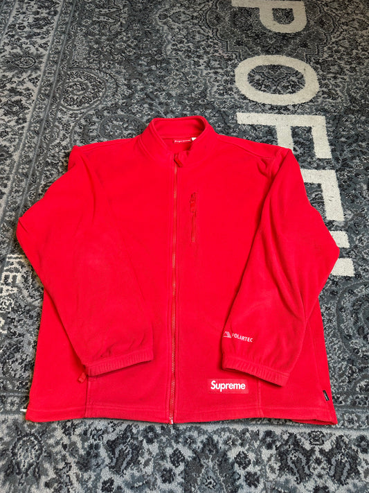Supreme Polartec Zip Jacket Red Size XL