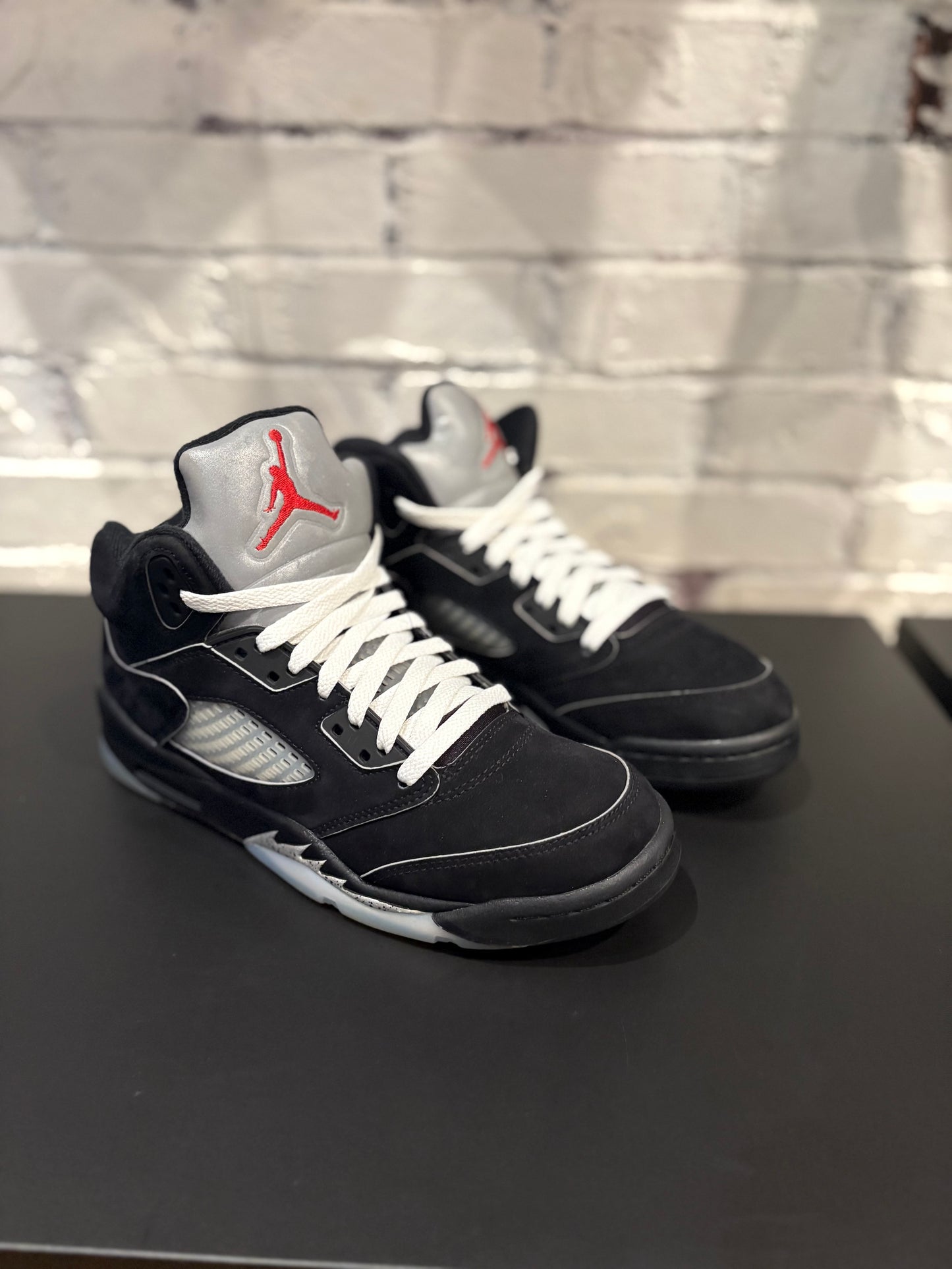 Jordan 5 Retro Black Metallic PO NB Size 7y