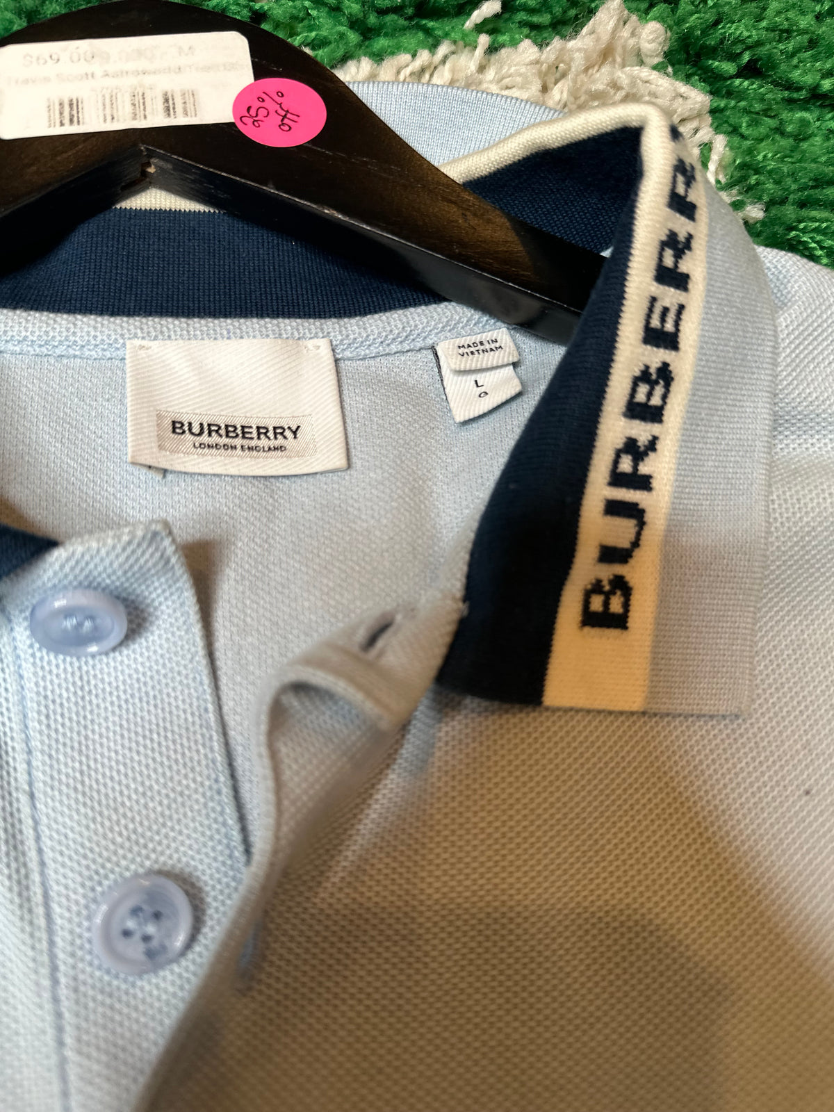 Burberry Polo Blue Size Large