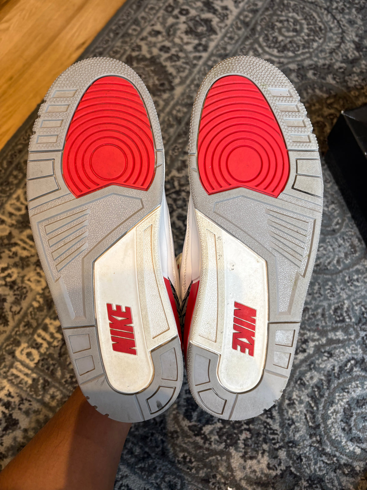 Jordan 3 Retro “Fire Red” Clean Og Size 12