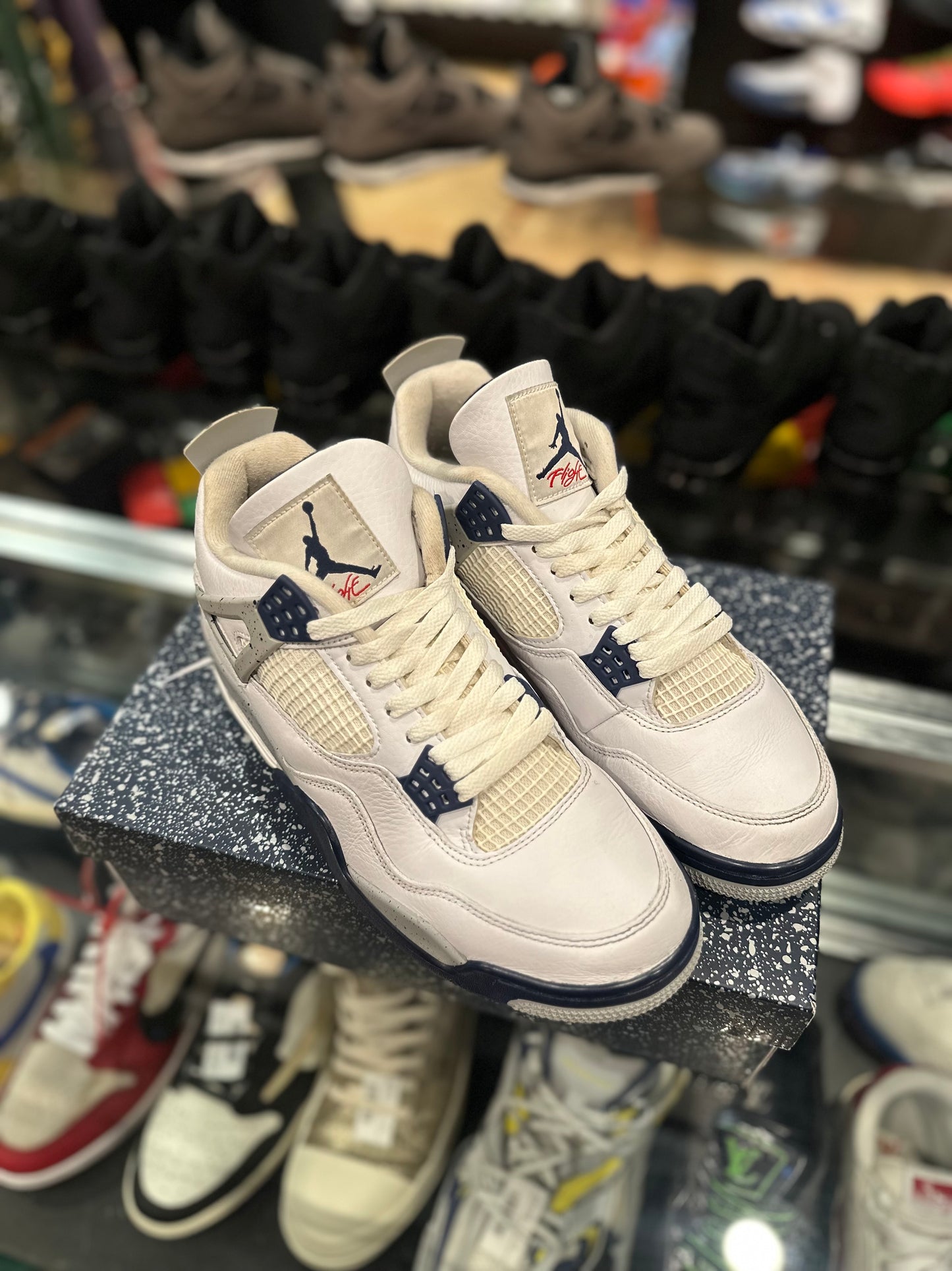 Jordan 4 Retro Midnight Navy PO OG Size 10.5