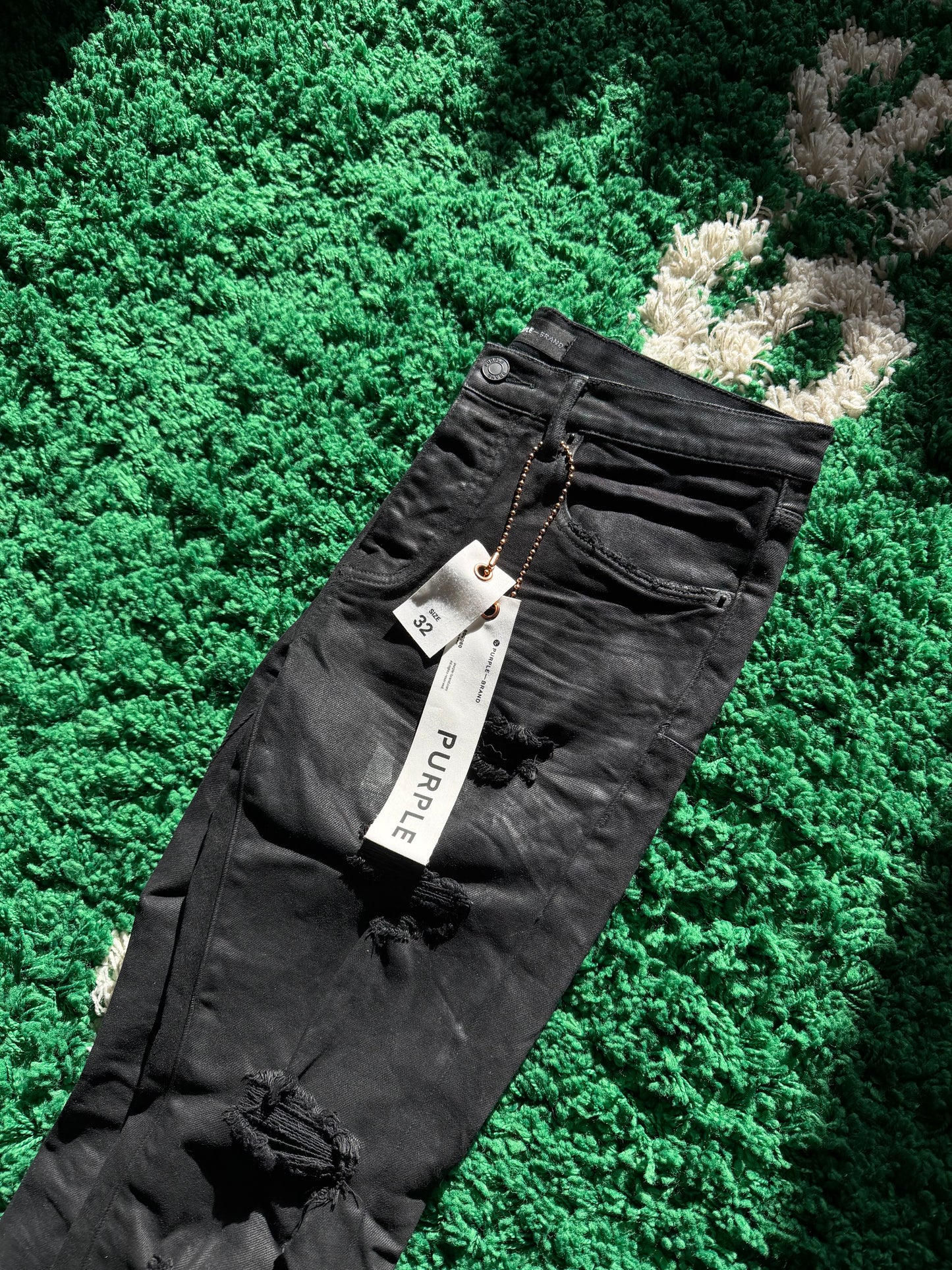 Purple Jeans Black Resin Size 32