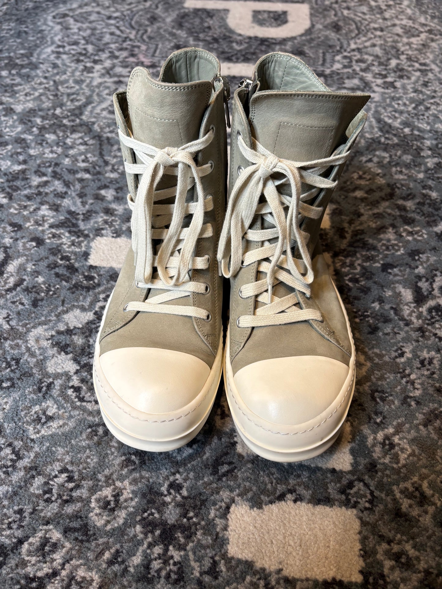 Rick Owens Ramone Green Leather Po Nb Size 8(41 EU)
