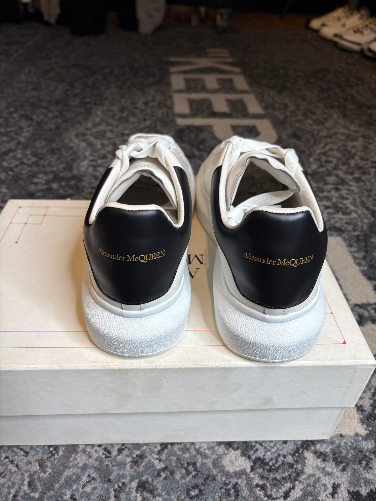 Alexander McQueen Oversized “Black and White” Clean Og Size 12(45 EU)
