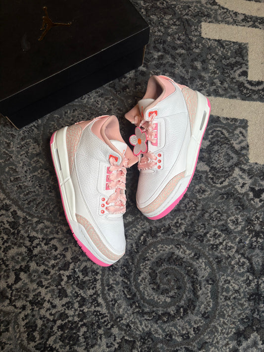 Jordan 3 Retro “Spring Flowers” Clean Og Size 7Y