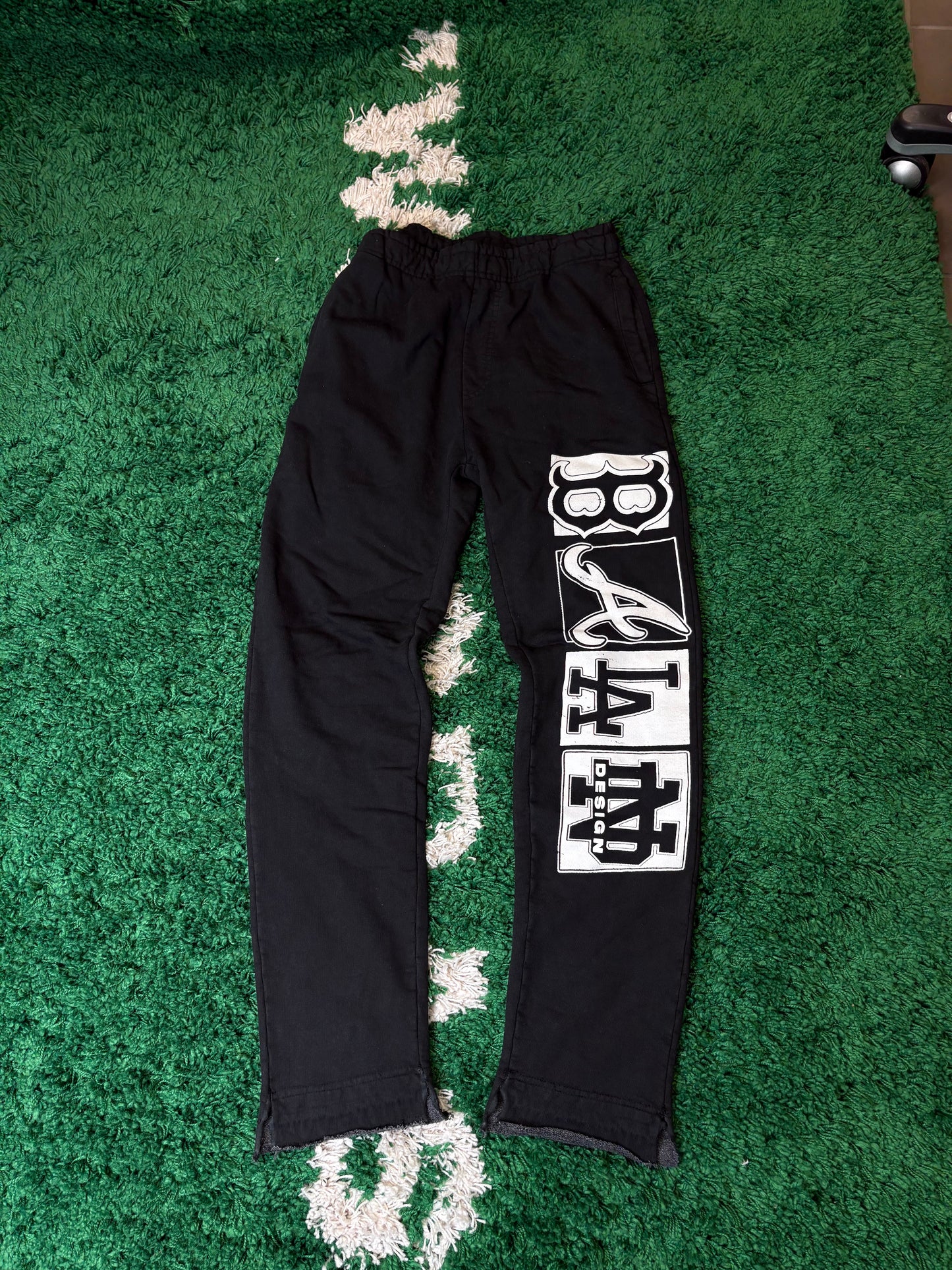 Varsity Sweatpants Black Size Medium
