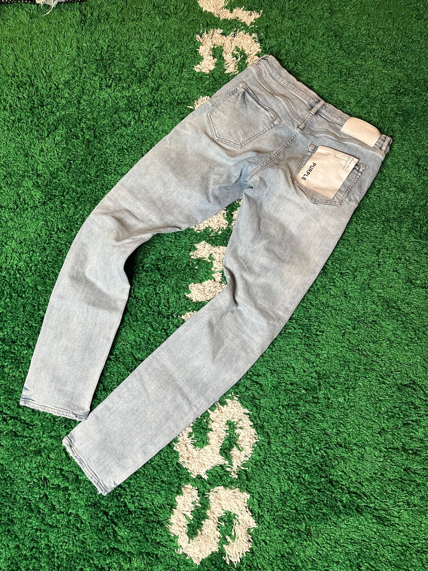 Purple Jeans Light Wash Size 34