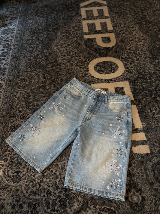DUAA Rhinestone Shorts Size 32