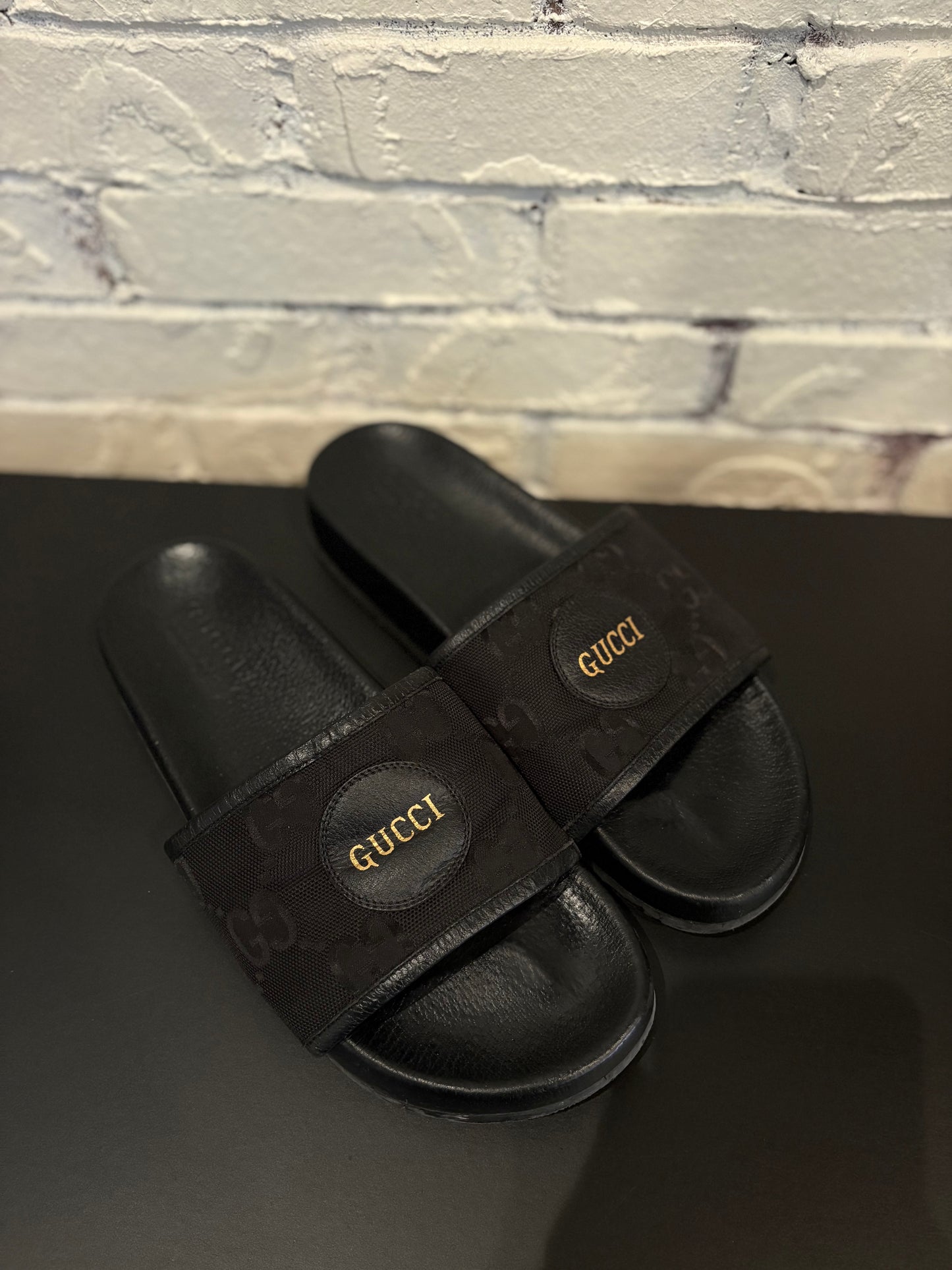 Gucci Slides Black PO NB Size 9