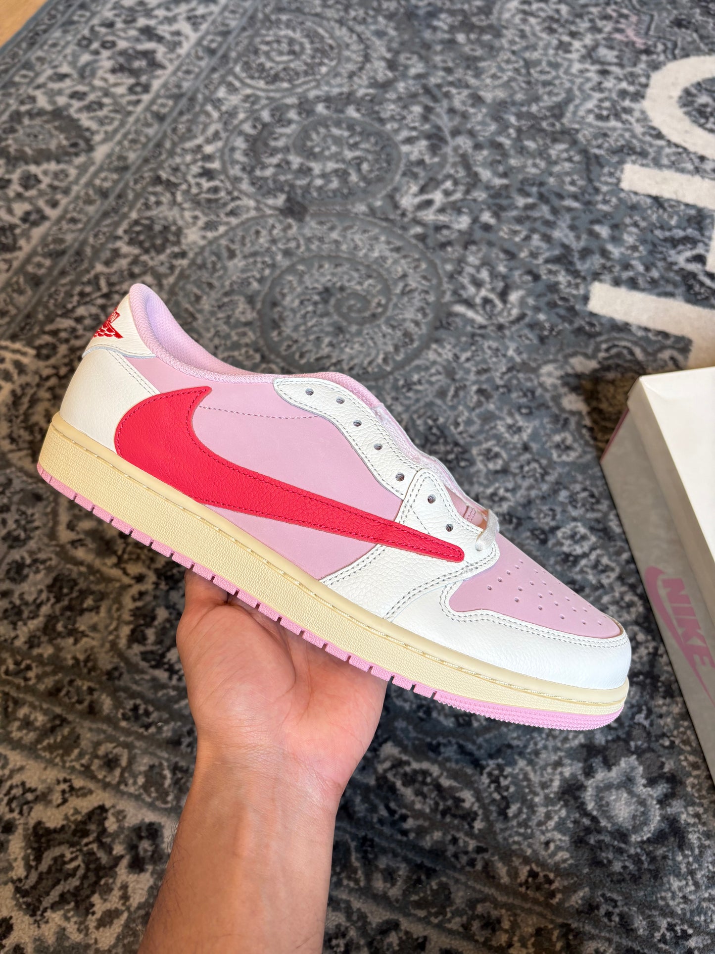 Jordan 1 Retro Low “Travis Scott Sail Tropical Pink” OG DS