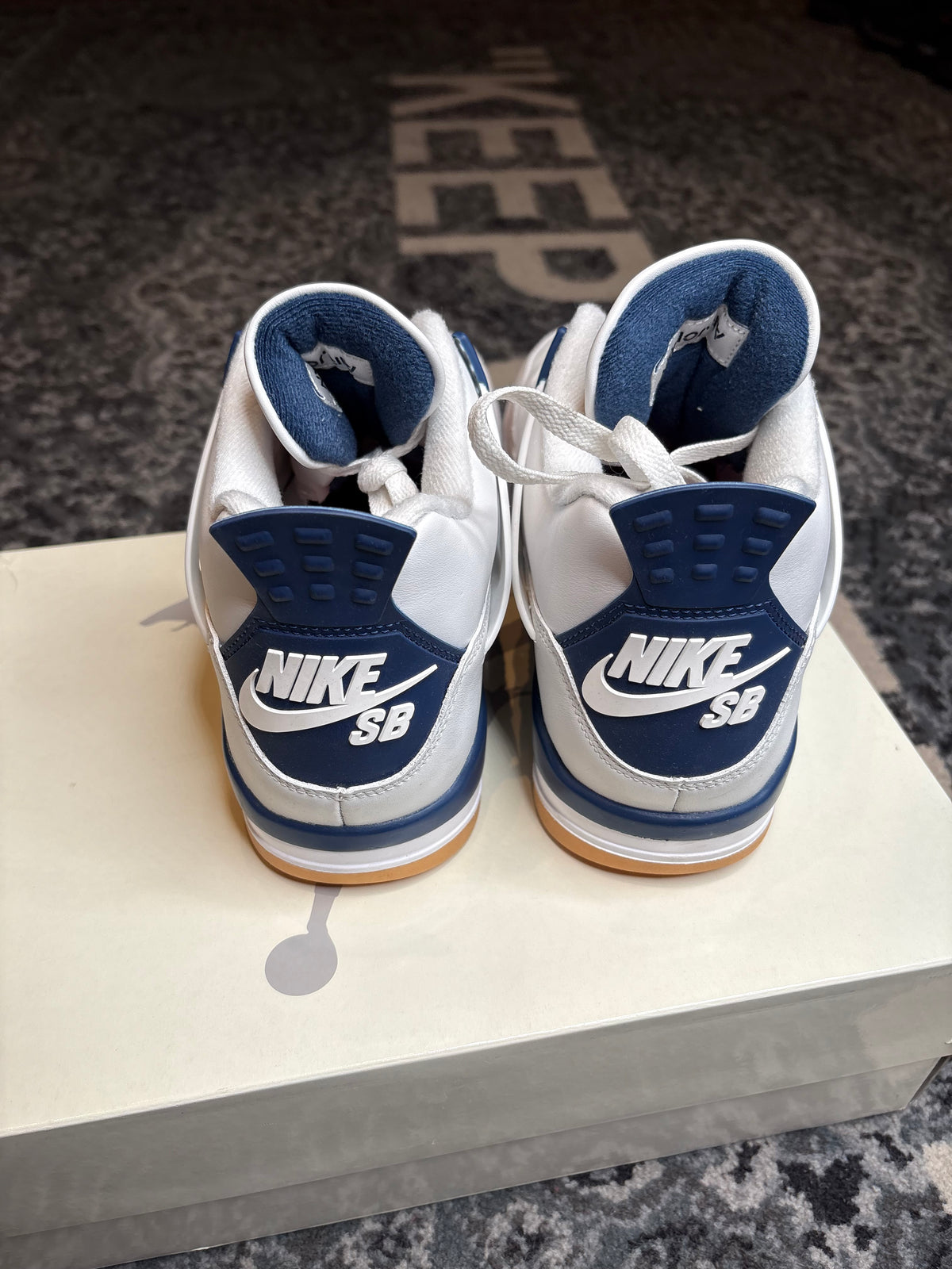 Jordan 4 Retro Sb “Navy” Clean Og Size 10