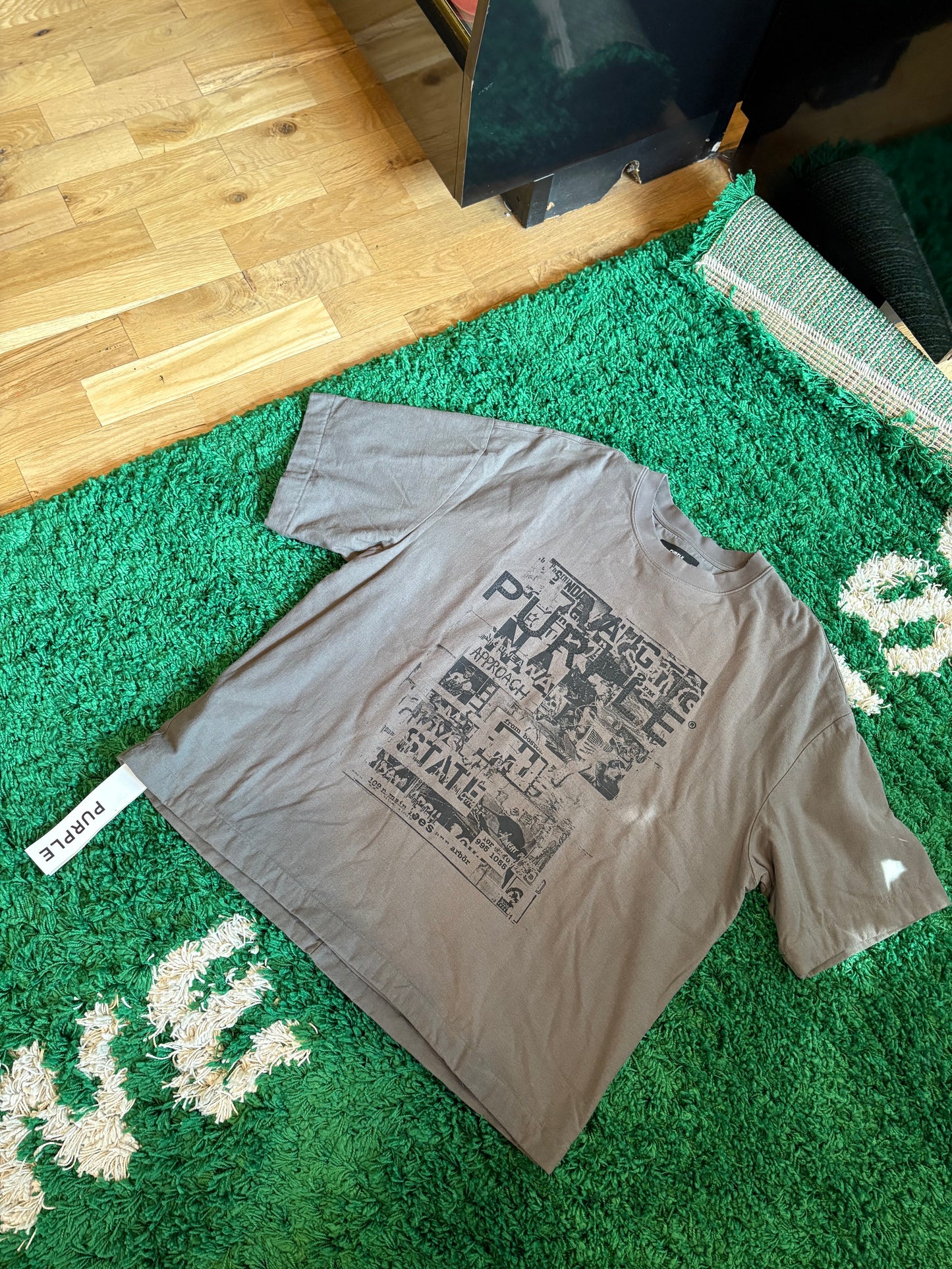 Purple Tee Gray Size XL