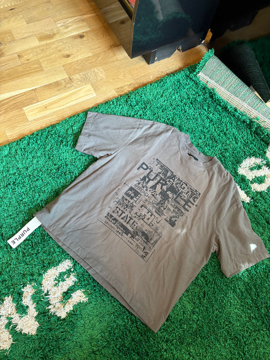 Purple Tee Gray Size XL