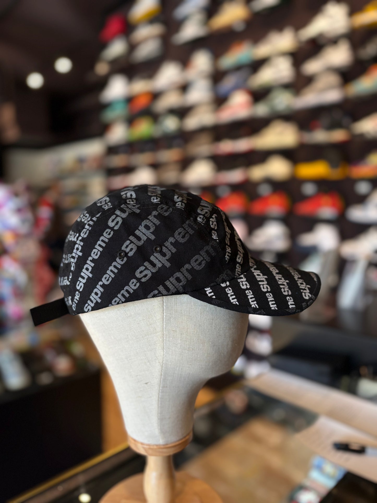 Supreme Black Logo Hat