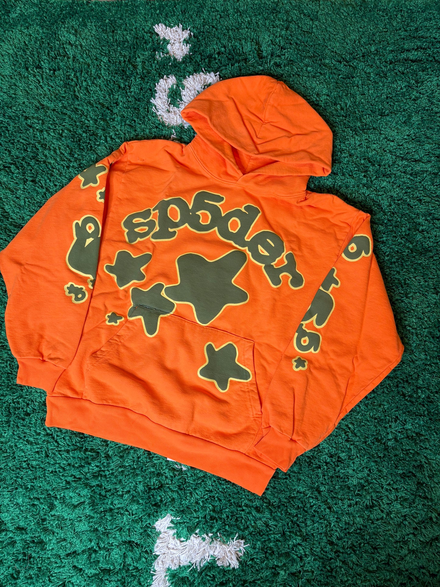 Sp5der Hoodie Orange DS