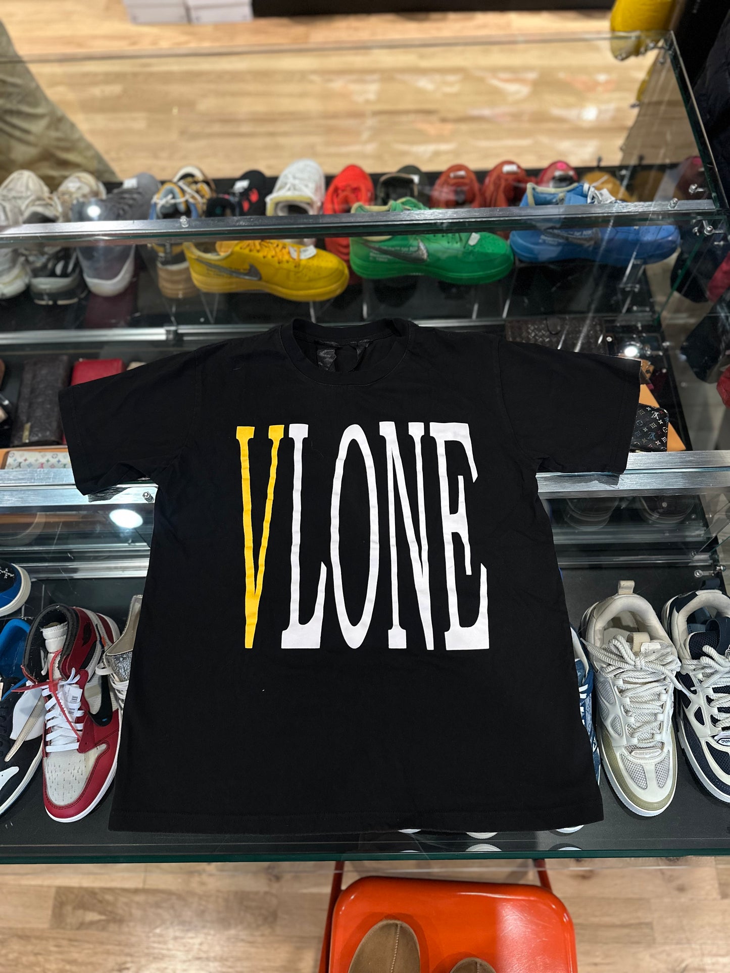 Vlone Tee Black/Yellow Size XL