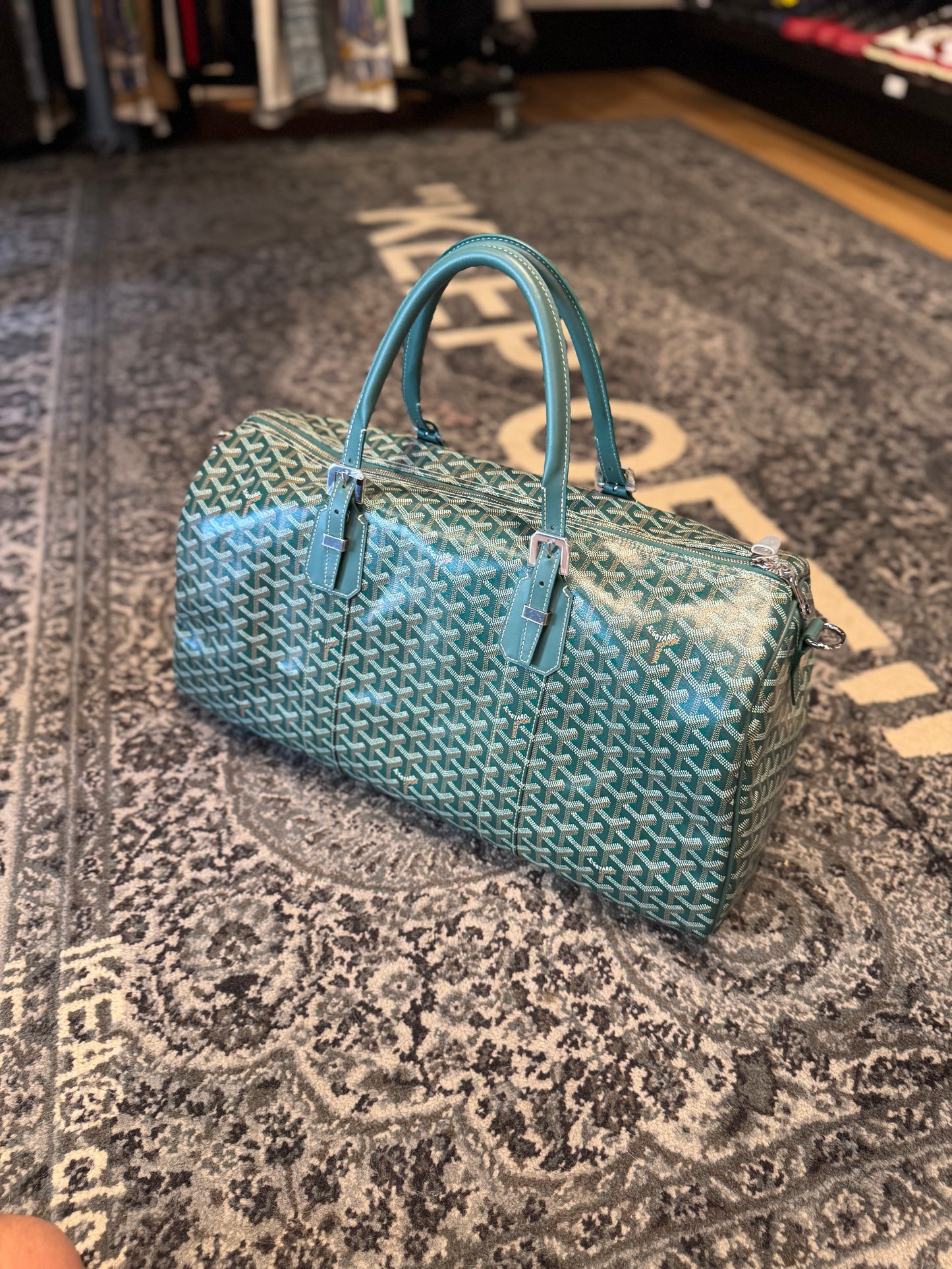 Goyard ‘Boston 50’ Duffle Bag Green