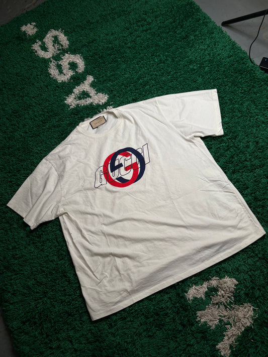 Gucci Logo Tee White Size 4XL