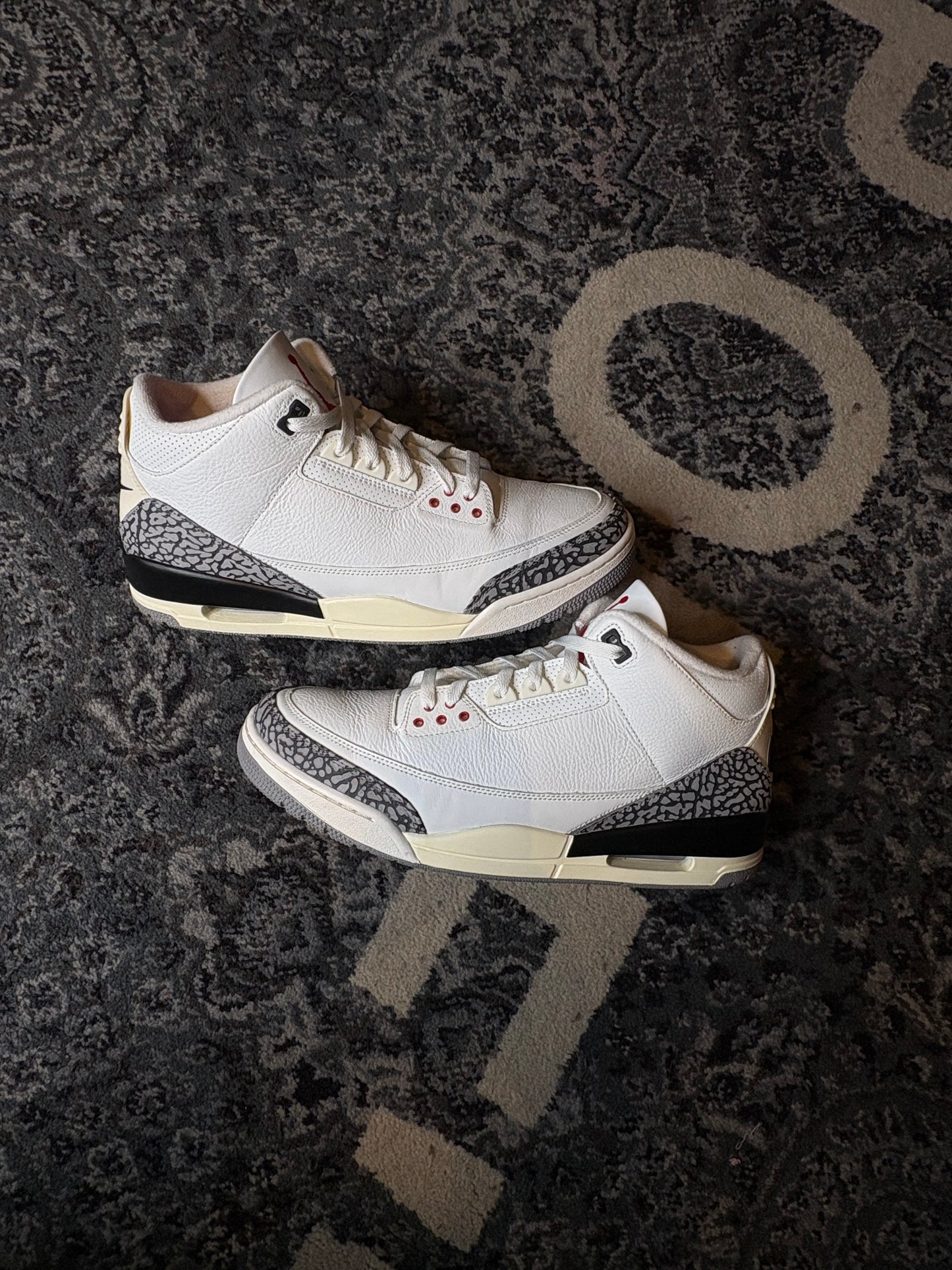 Jordan 3 Retro “White Cement Reimagined” Clean No Box Size 13