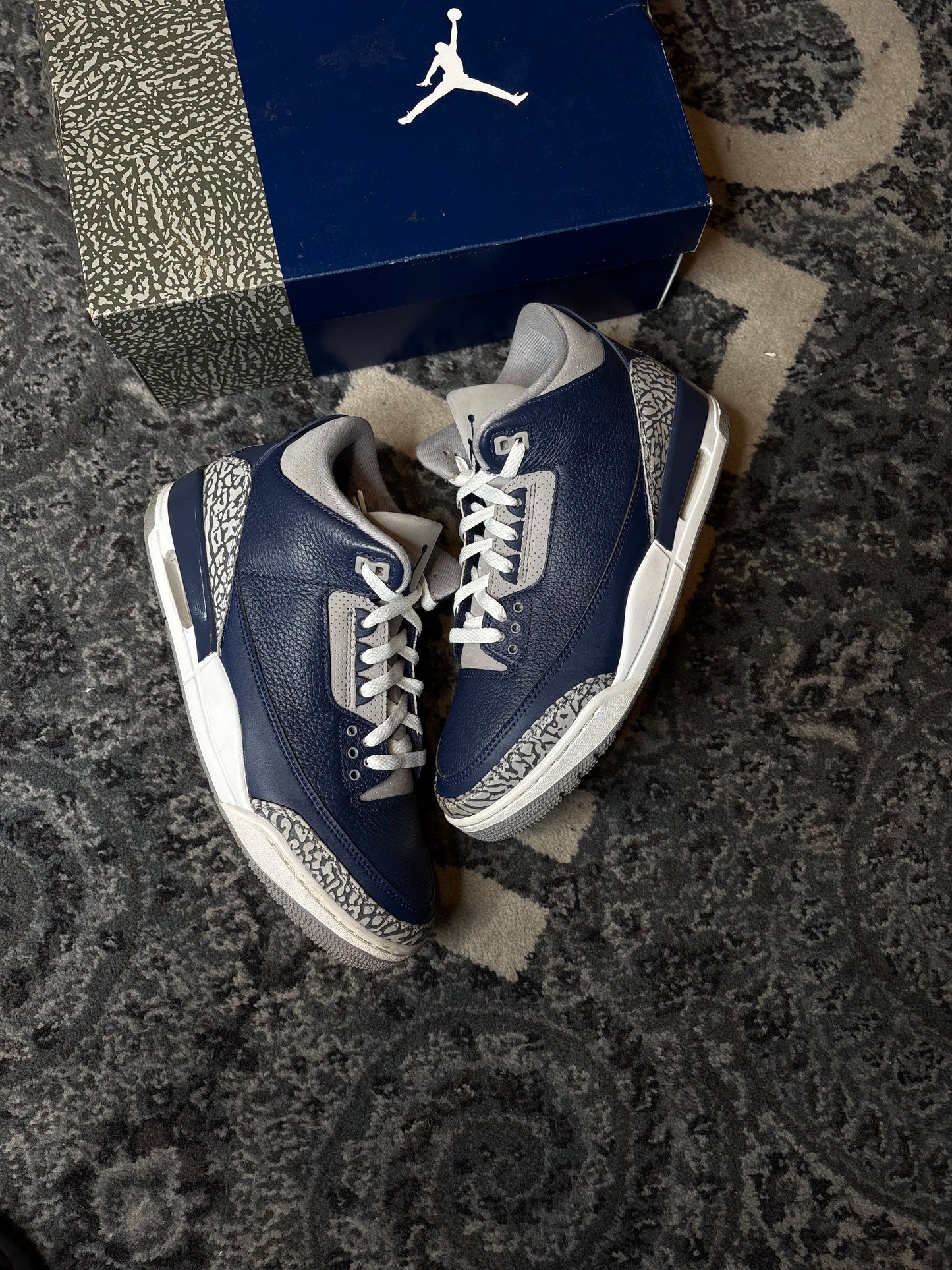 Jordan 3 Retro “Georgetown” Clean Og Size 10