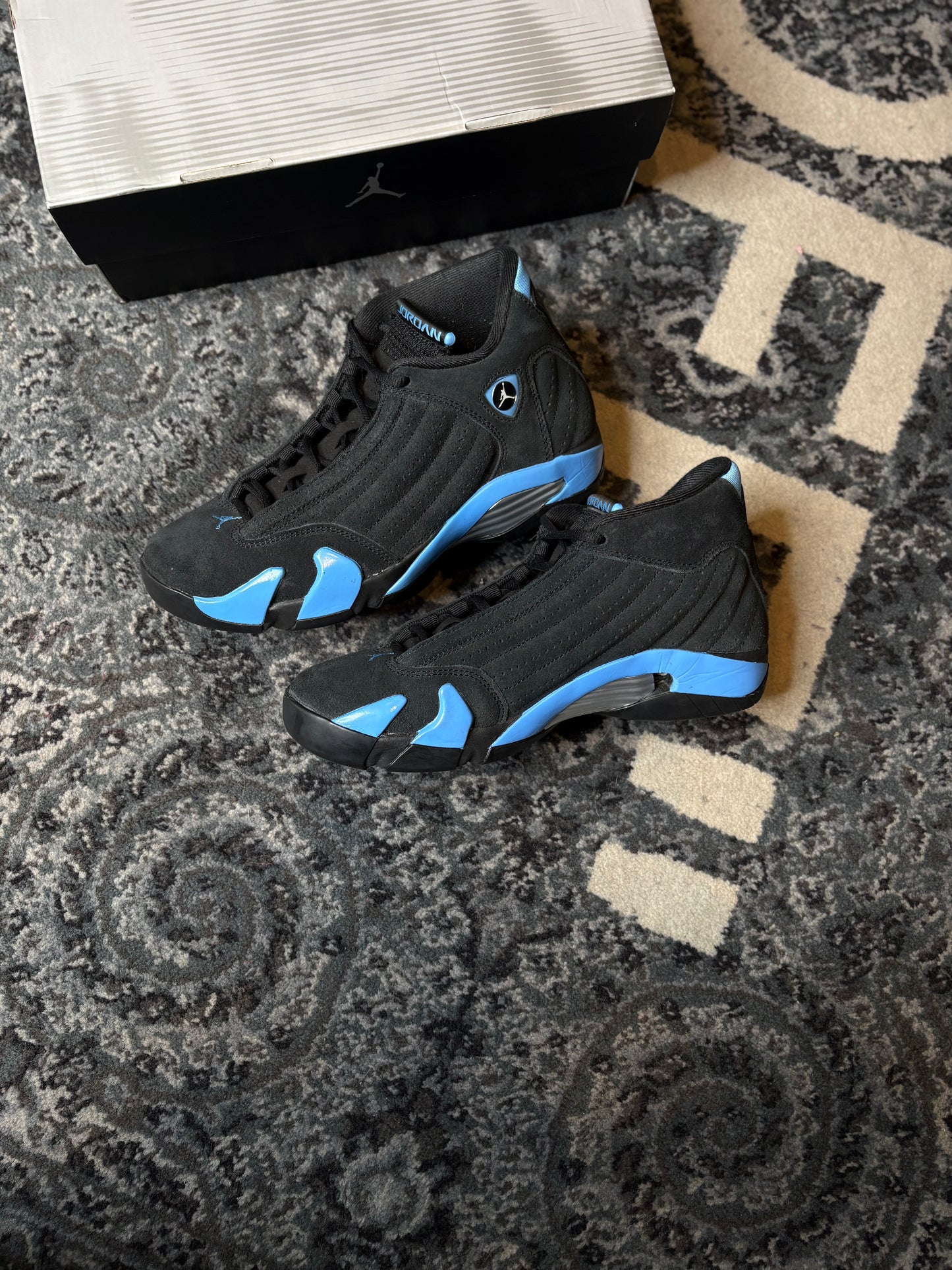 Jordan 14 Retro “Black University Blue” Clean Og Size 8.5