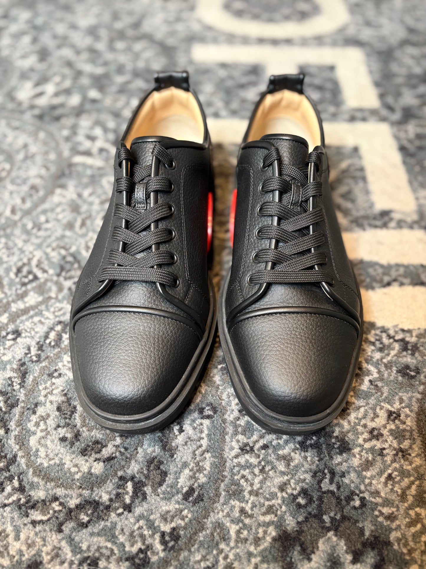 Christian Louboutin “Black Adolon Junior Leather” Clean Nb Size 13.5(46.5 EU)