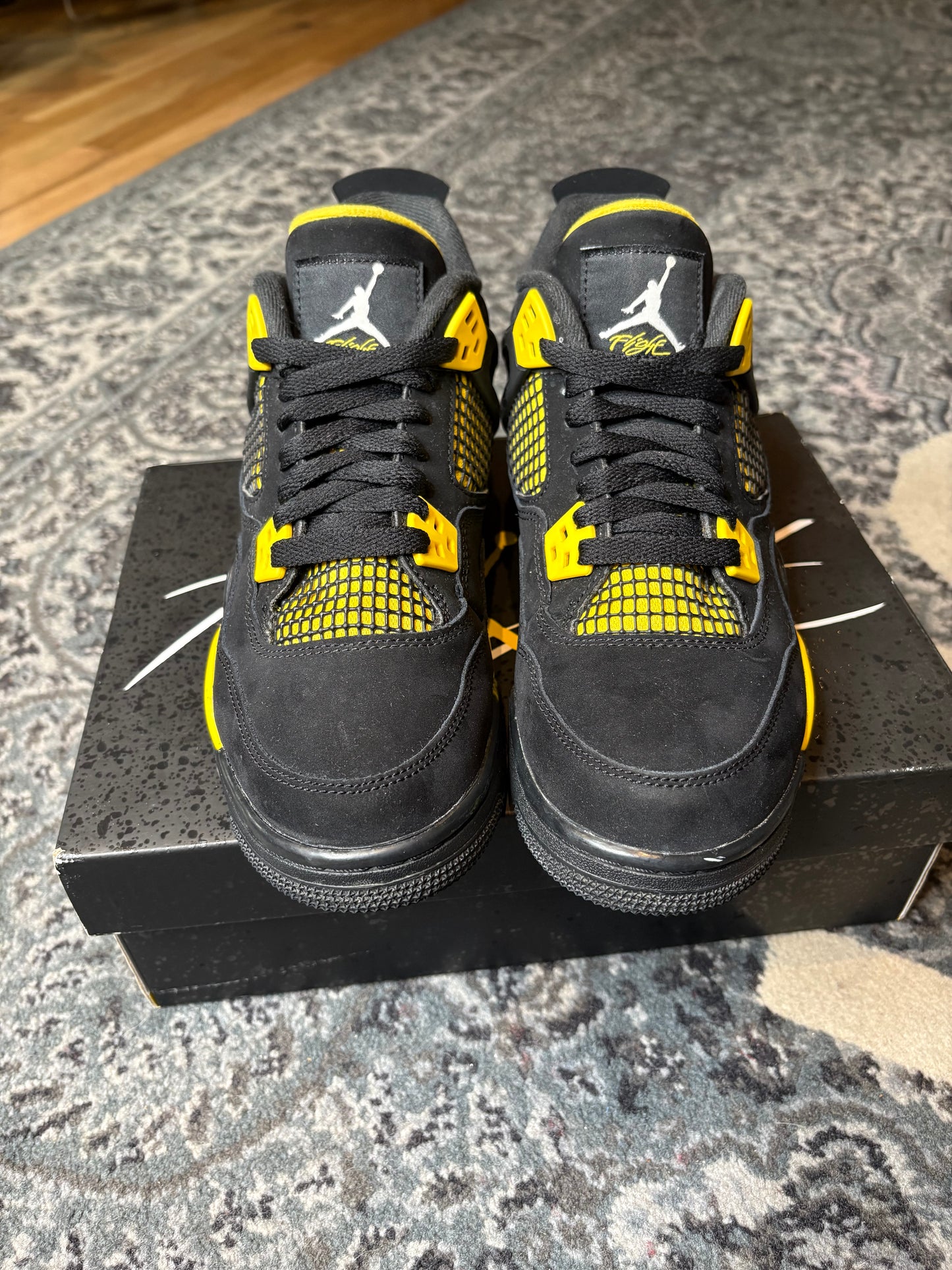 Jordan 4 Retro “Thunder Yellow” Clean Og Size 7Y
