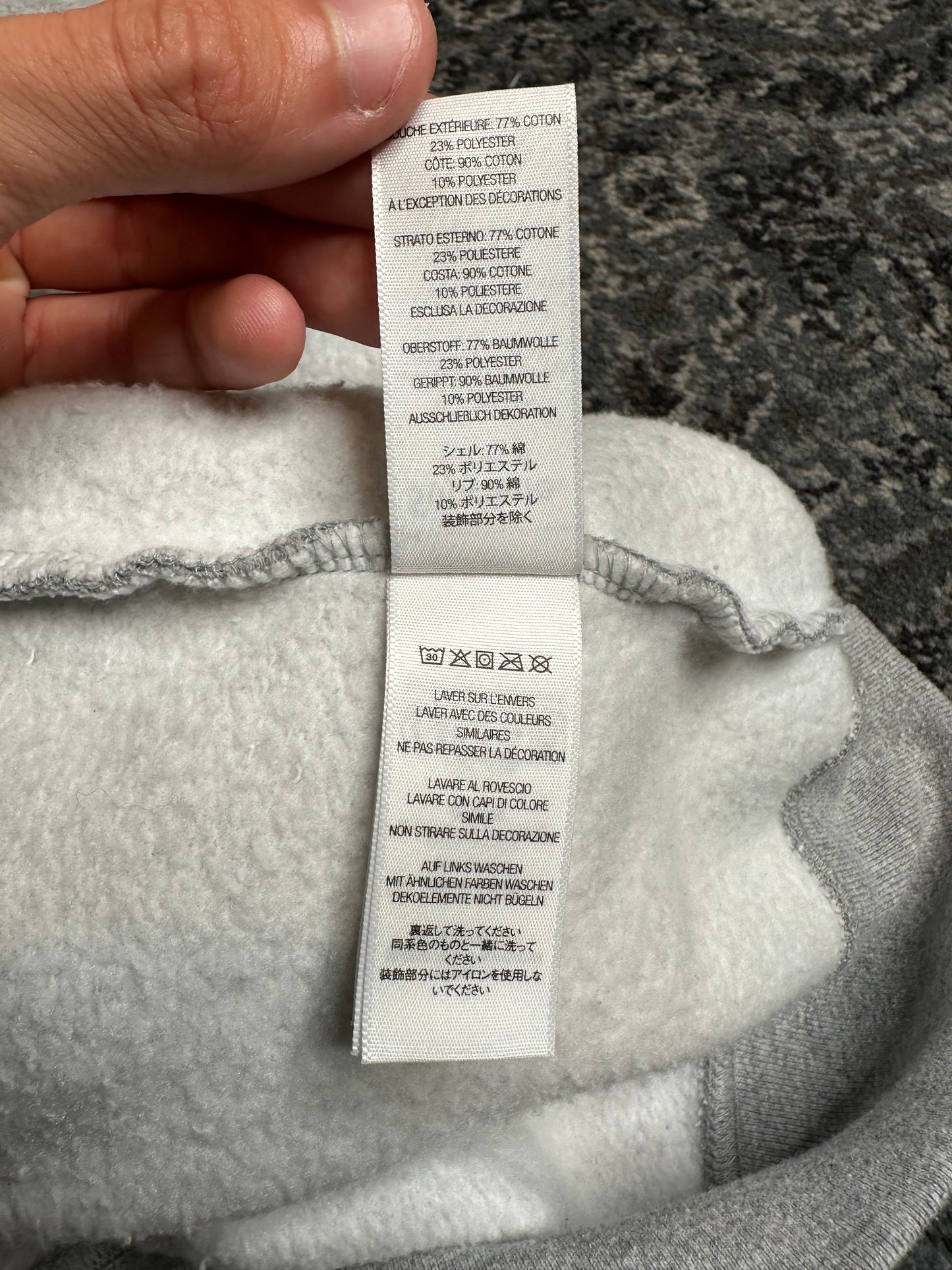 Supreme Plaid Arc Crewneck Heather Gray Size L