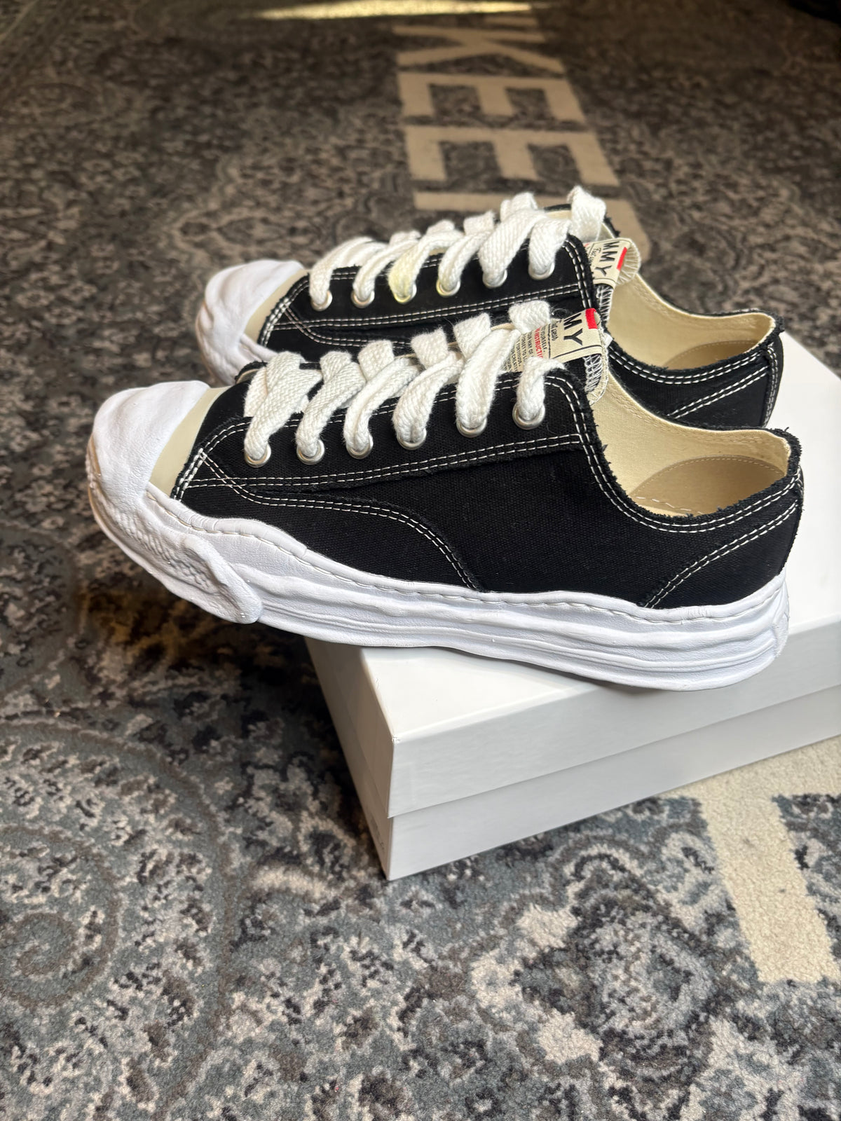 Maison Mihara Yasuhiro Hank OG Sole Canvas Low “Black” Clean Og Size 11(44 EU)