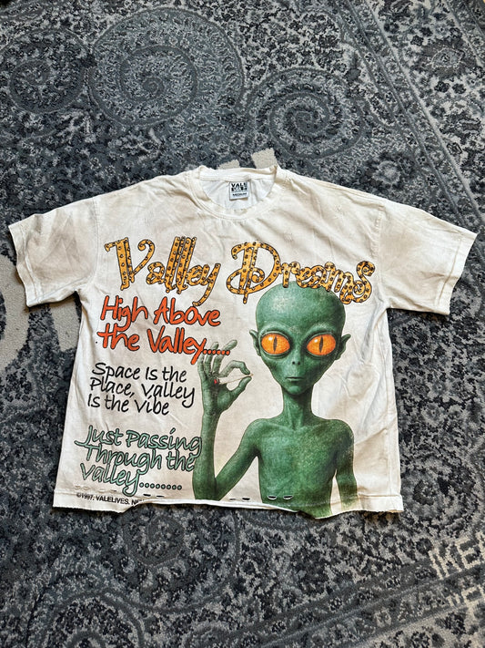 Vale Valley Dreams Alien Tee Size Medium