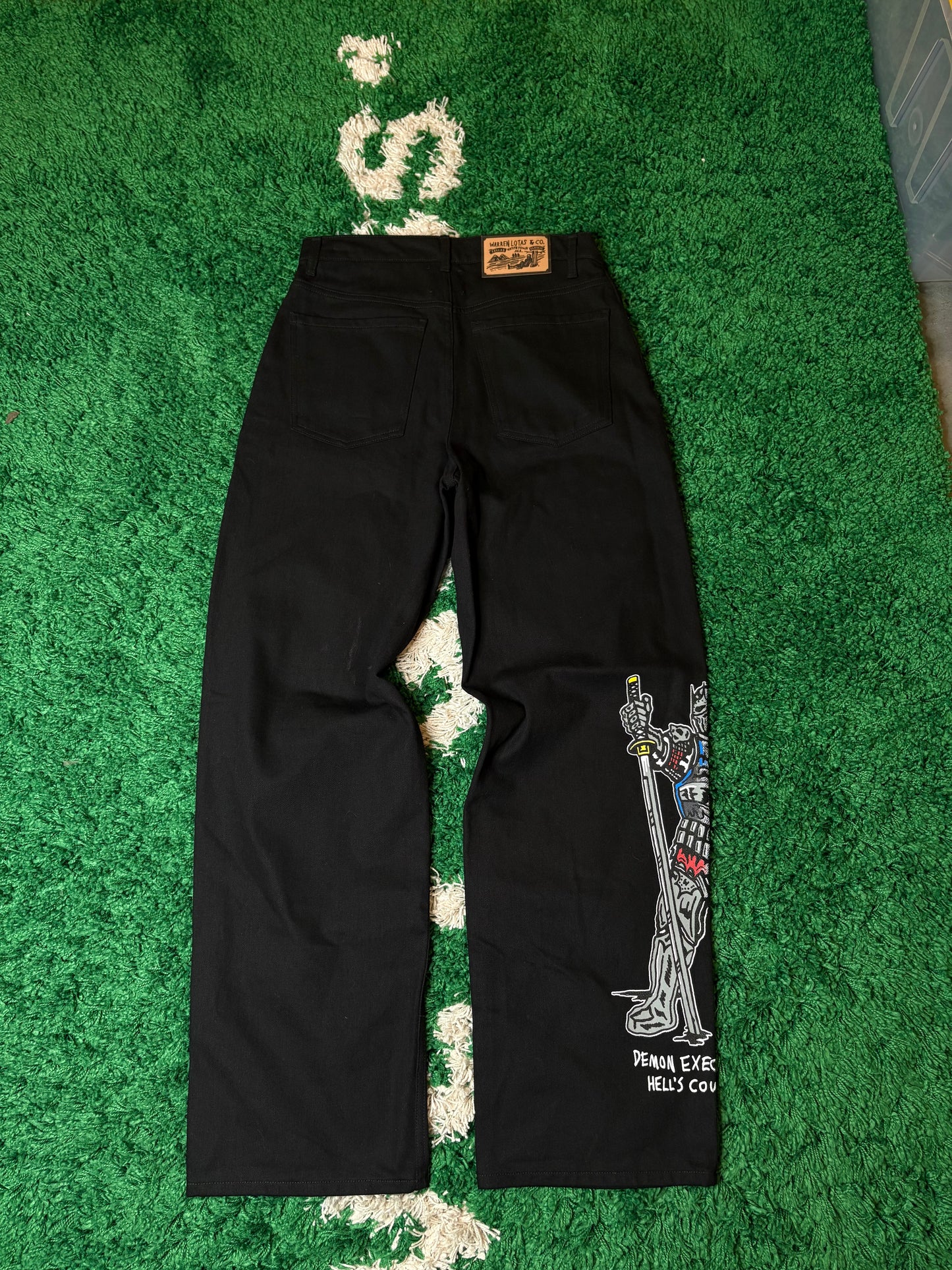 Warren Lotas Carpenter Jeans Black DS Size 32