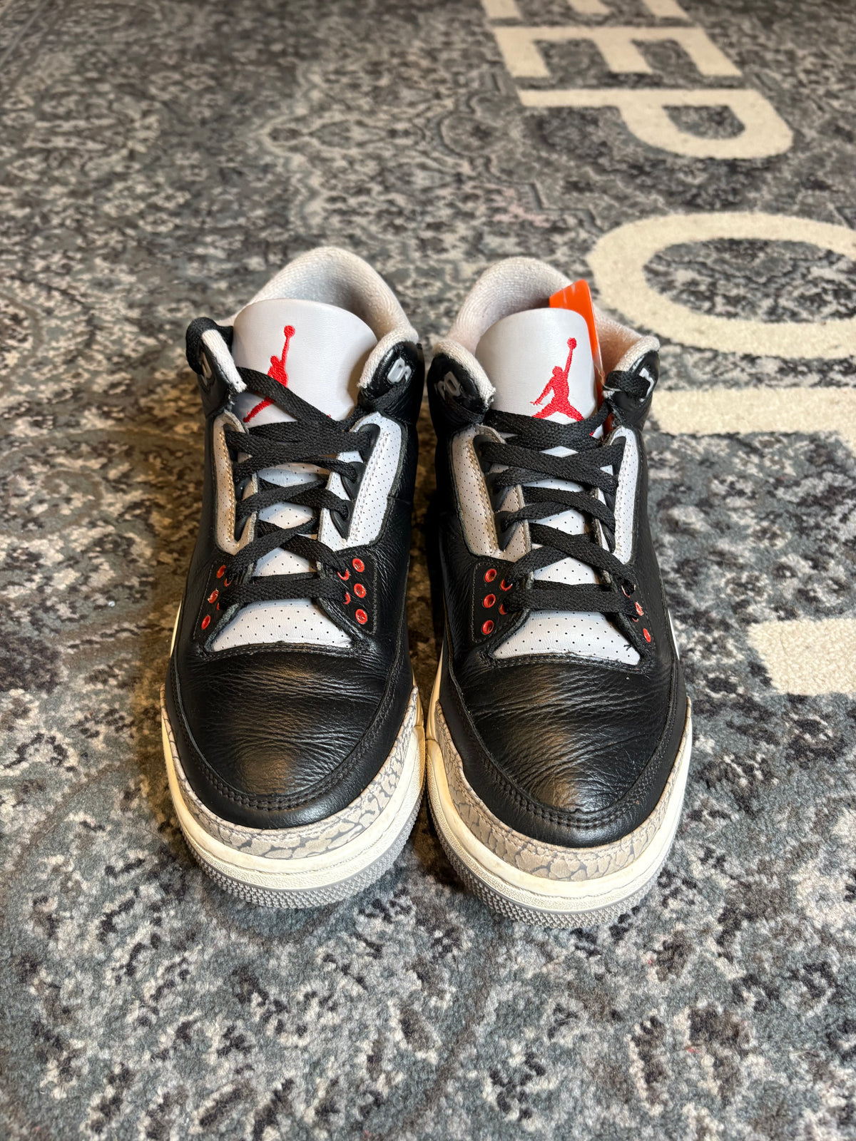 Jordan 3 Retro “Black Cement” Po Rb Size 10.5