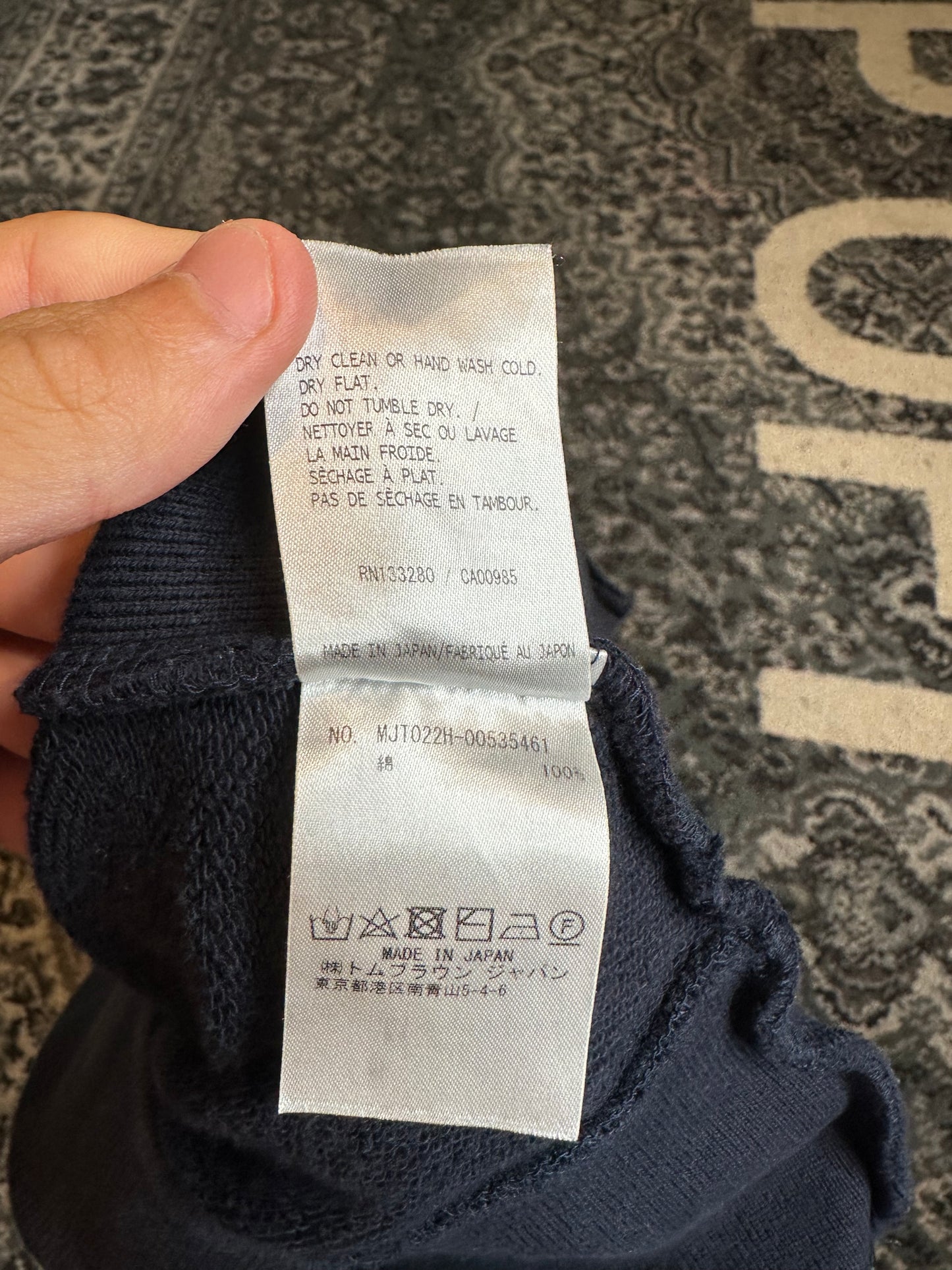 Thom Browne 4 Bar Zip Up Hoodie Size Small