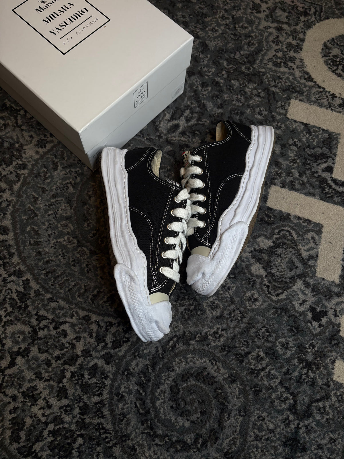 Maison Mihara Yasuhiro Hank OG Sole Canvas Low “Black” Clean Og Size 11(44 EU)