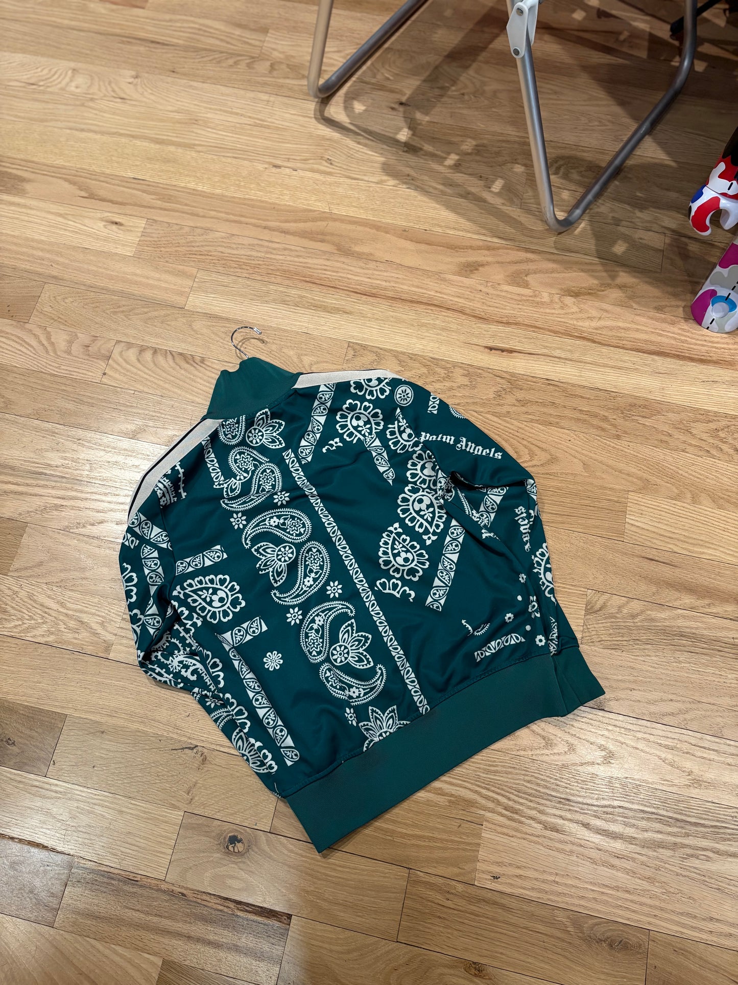 Palm Angels Green Paisley Track Jacket Size Medium