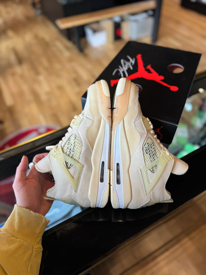 Off-White Jordan 4 ‘Sail’ Size 9.5M / 11 W PO OG