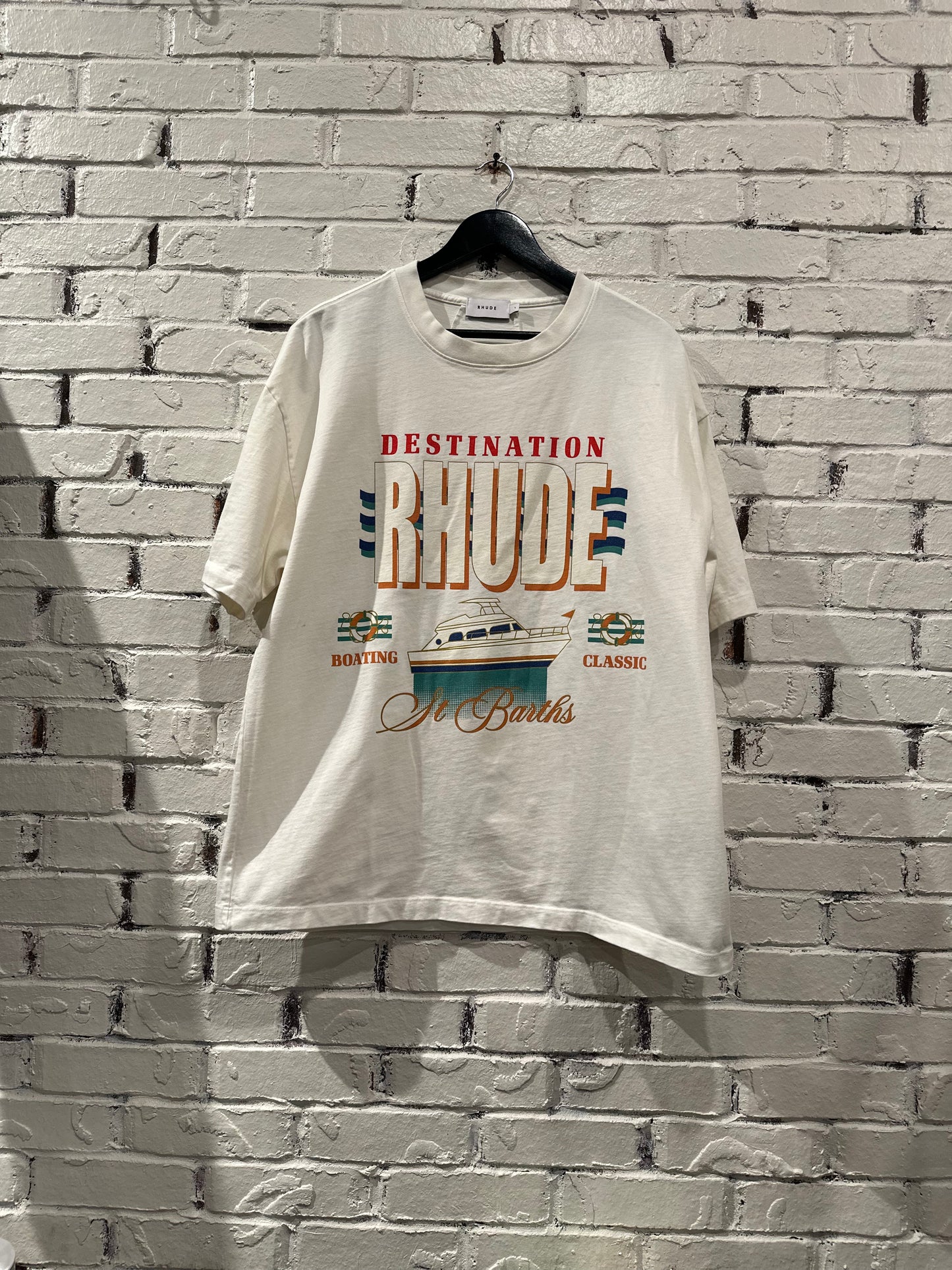 Rhude Destination St Bart’s T-shirt White Size L