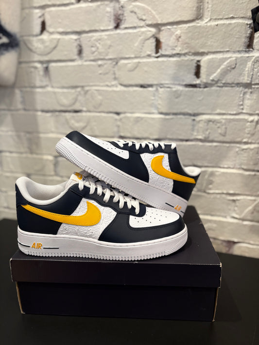 Air Force 1 Embossed Hoops Dark Obsidian DS OG Size 10