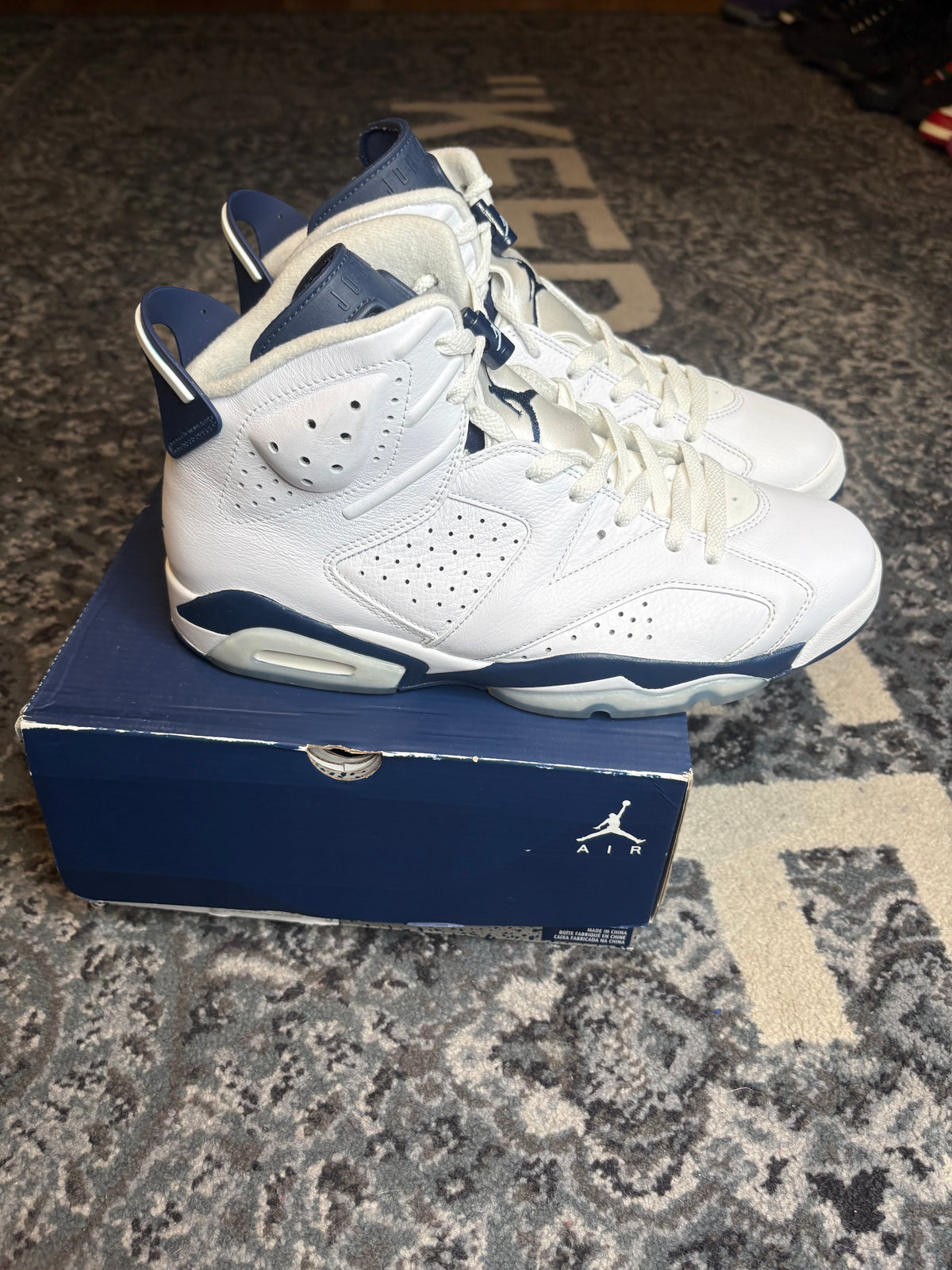 Jordan 6 Retro “Midnight Navy” Clean Og Size 11