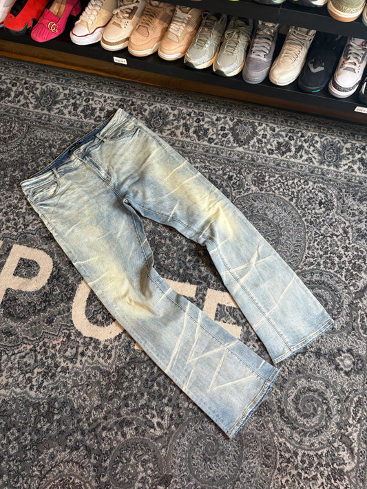 Embellish Jeans Light Wash Fade Size 42