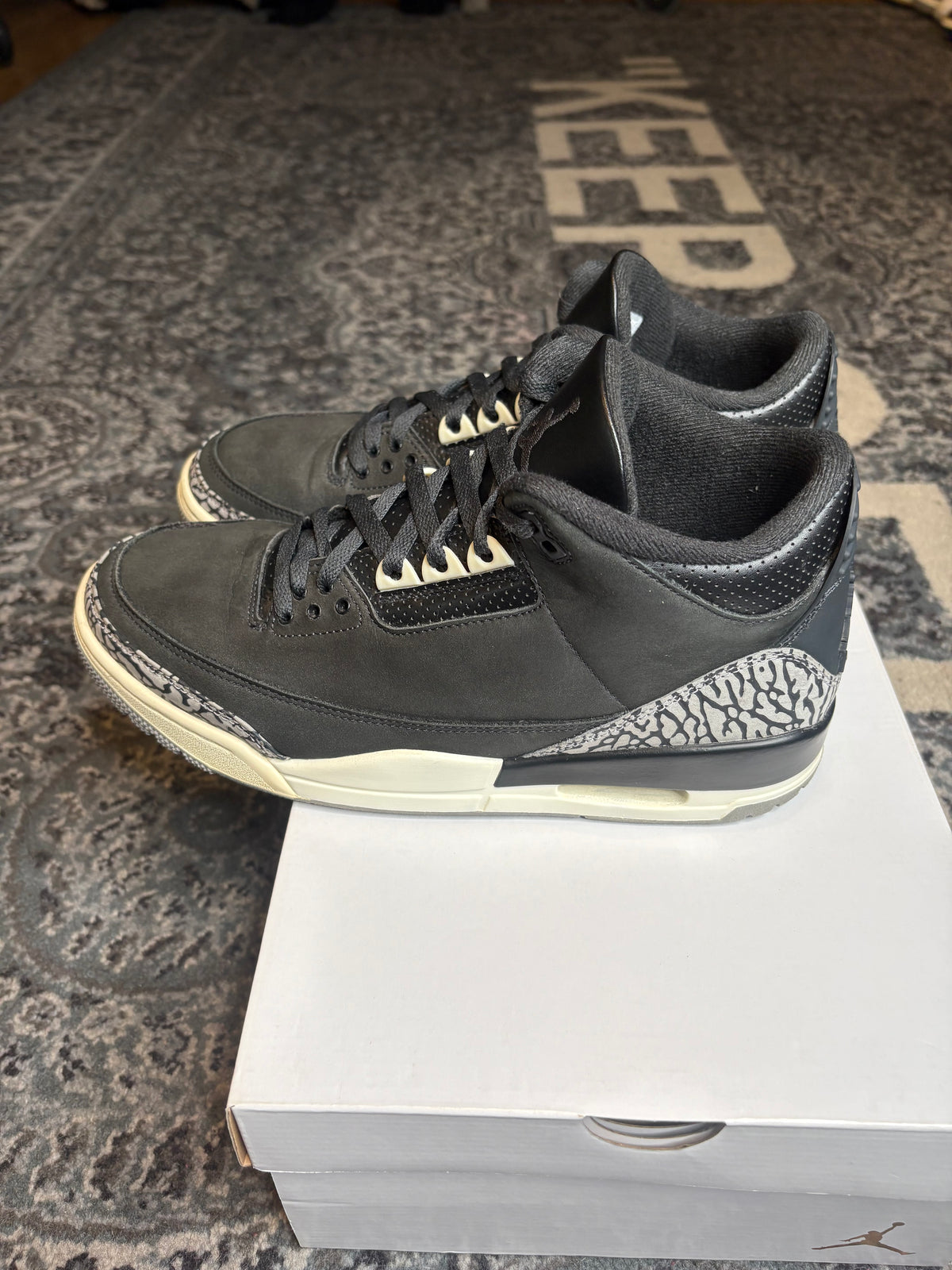 Jordan 3 Retro “Off Noir” Clean Og Size 10M/11.5W