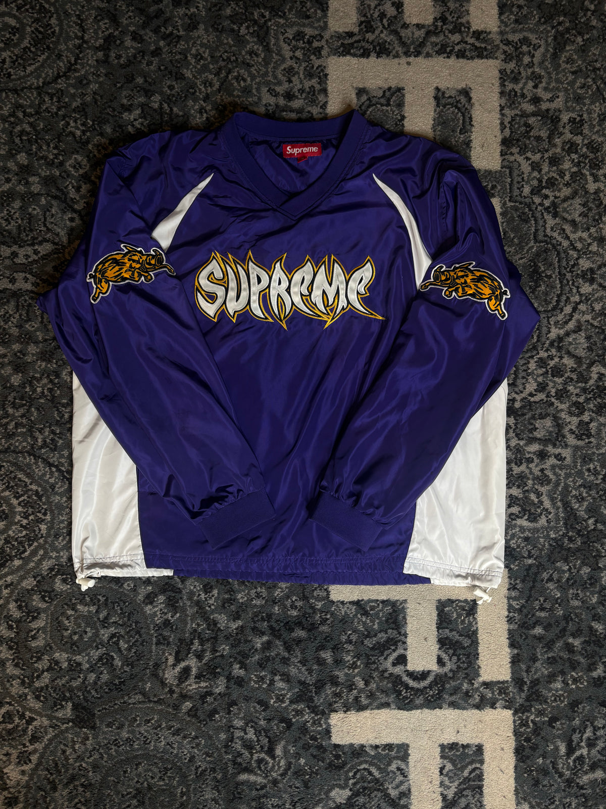 Supreme Warthog Warm Up Pullover “Purple” Size Medium