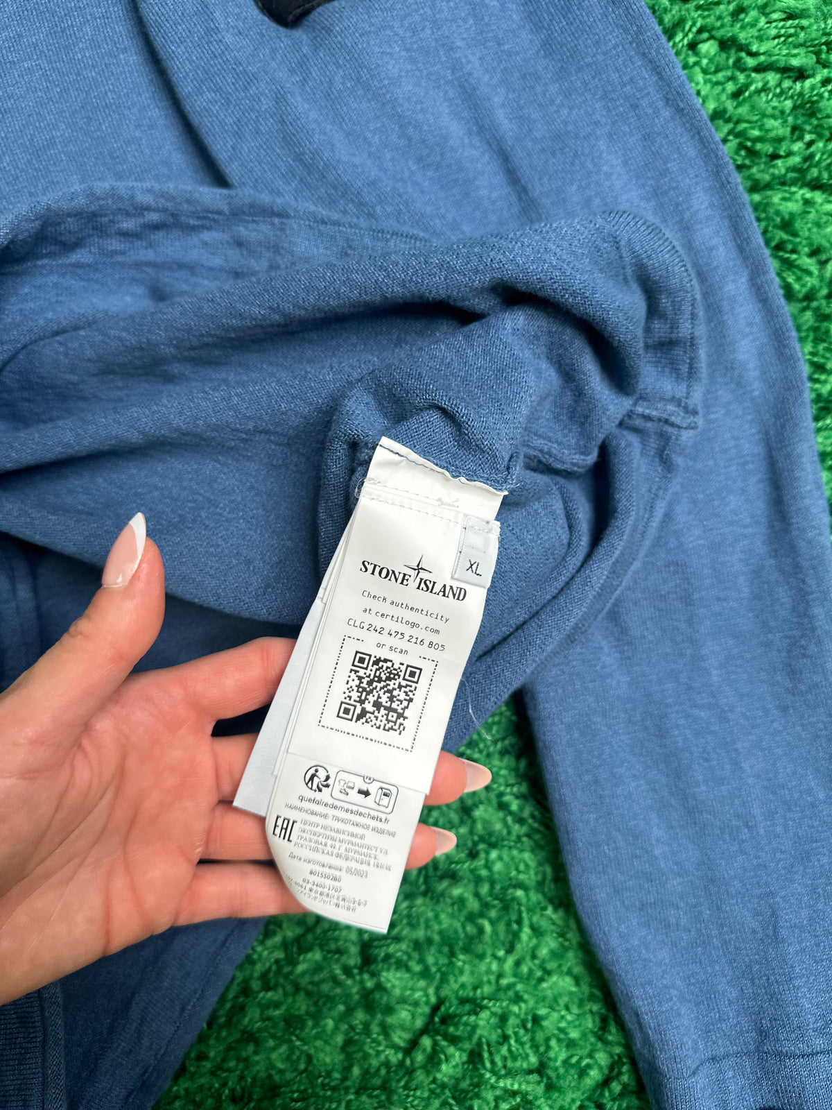 Stone Island Sweater Blue Size XL