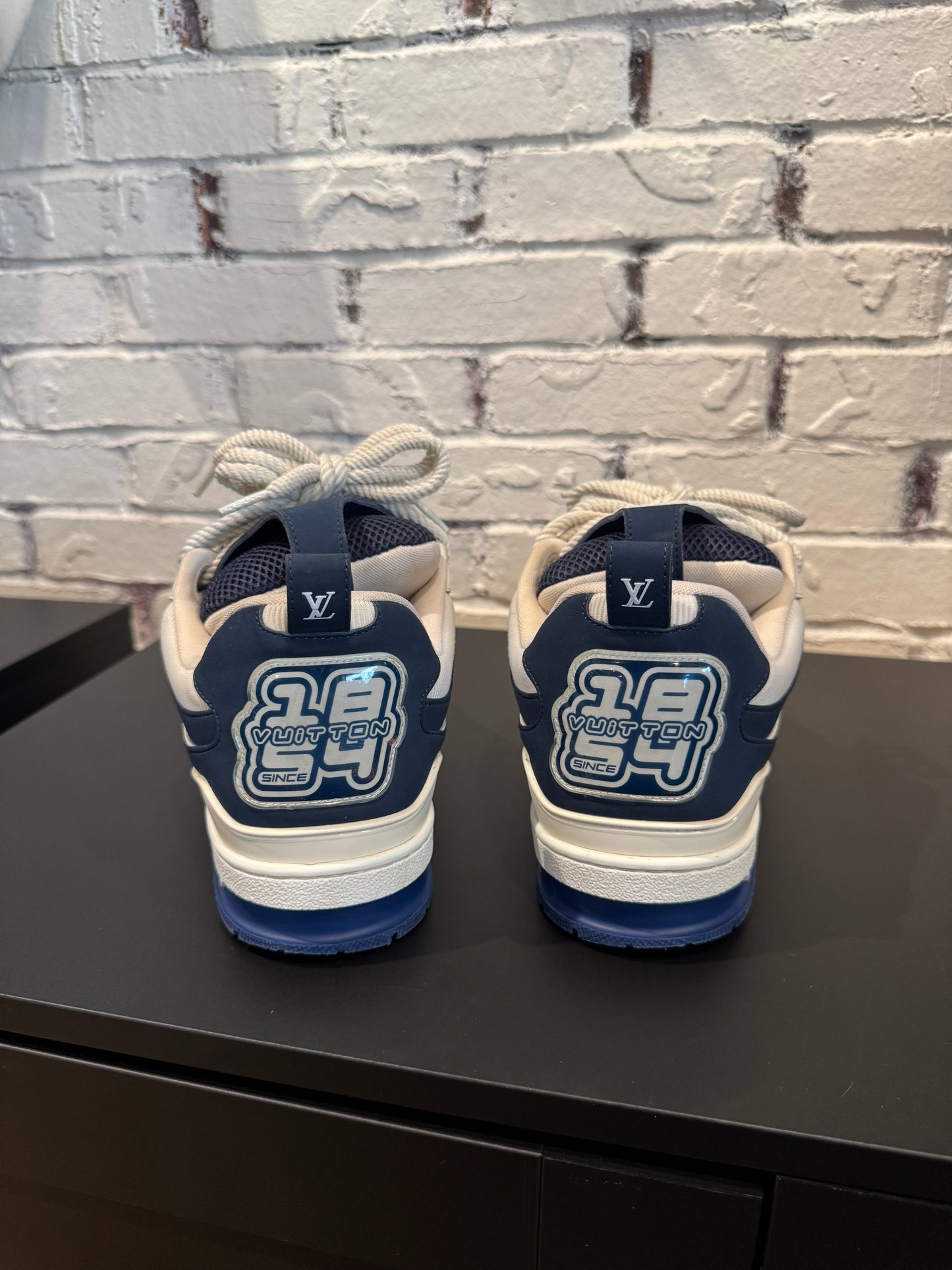 Louis Vuitton Skate Sneaker Navy Snake Skin (Size 10.5-11 US) (9.5LV) PO NB