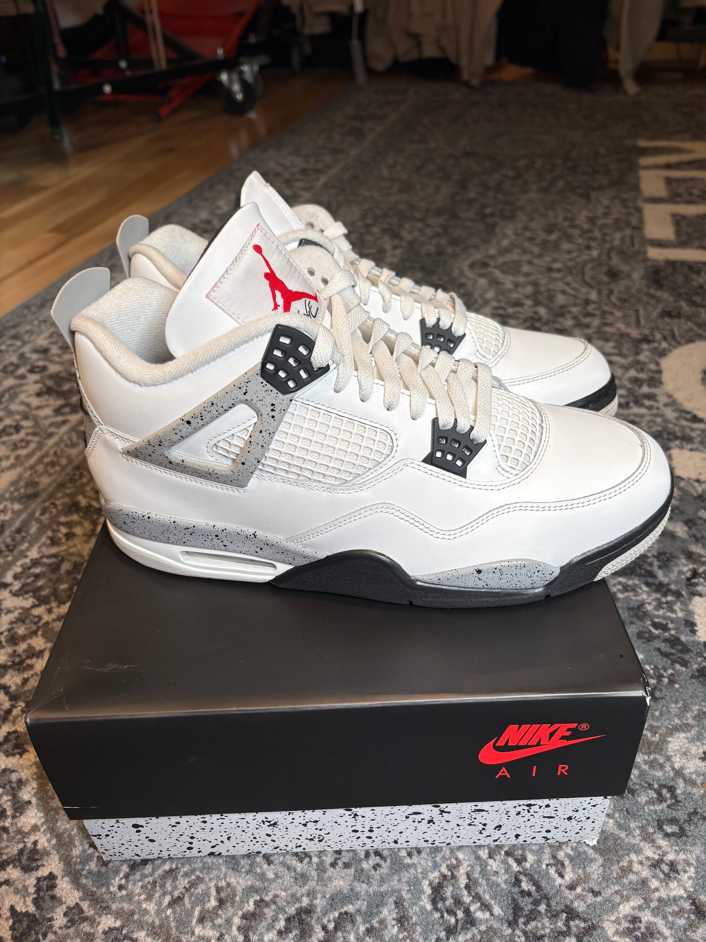 Jordan 4 Retro “White Cement” Clean Og Size 12