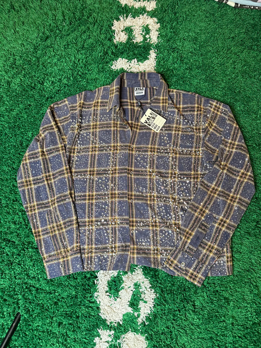 Vale Rhinestone Flannel Purple DS Size Medium