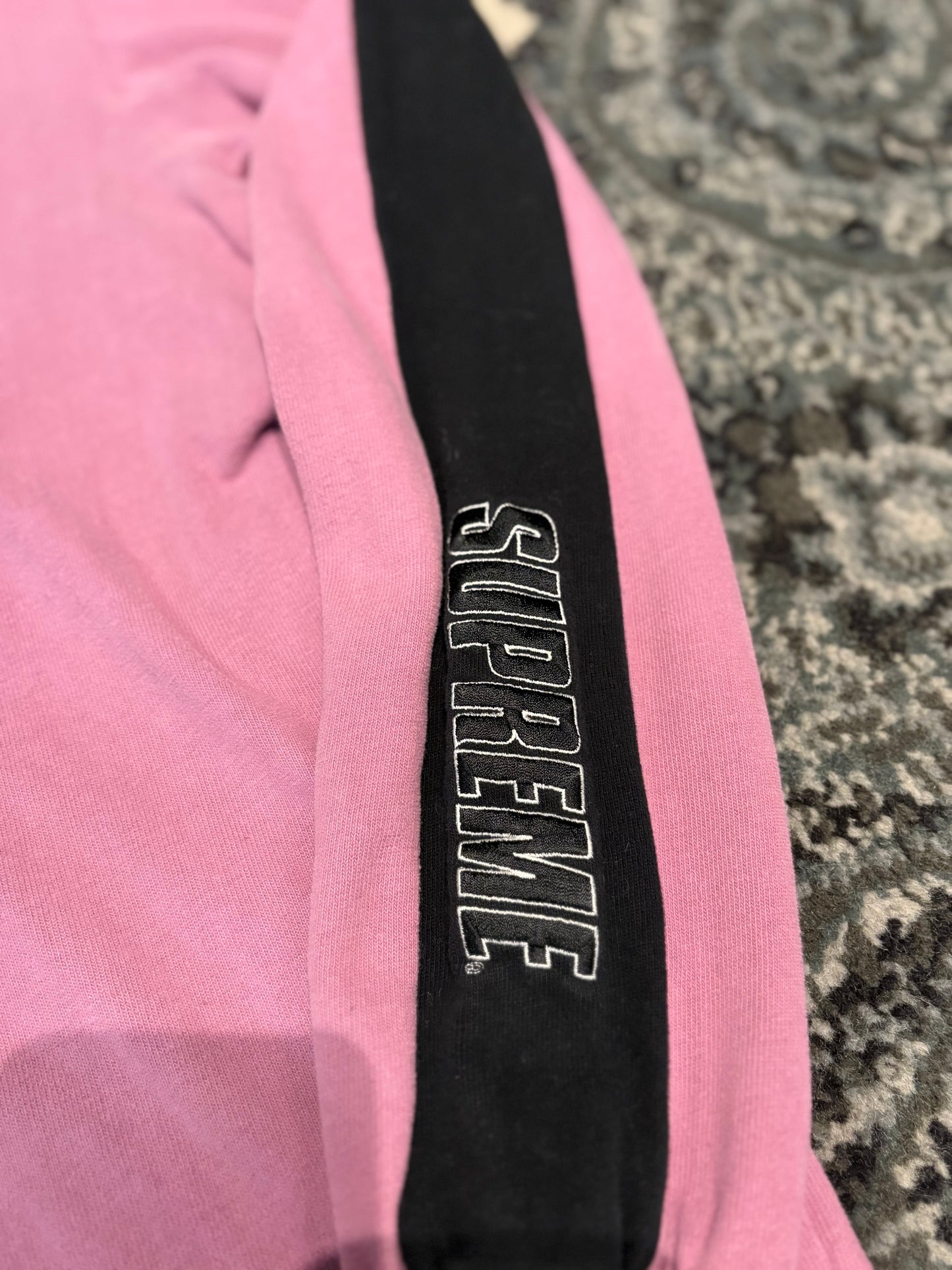 Supreme Pink Quarter Zip Size Medium