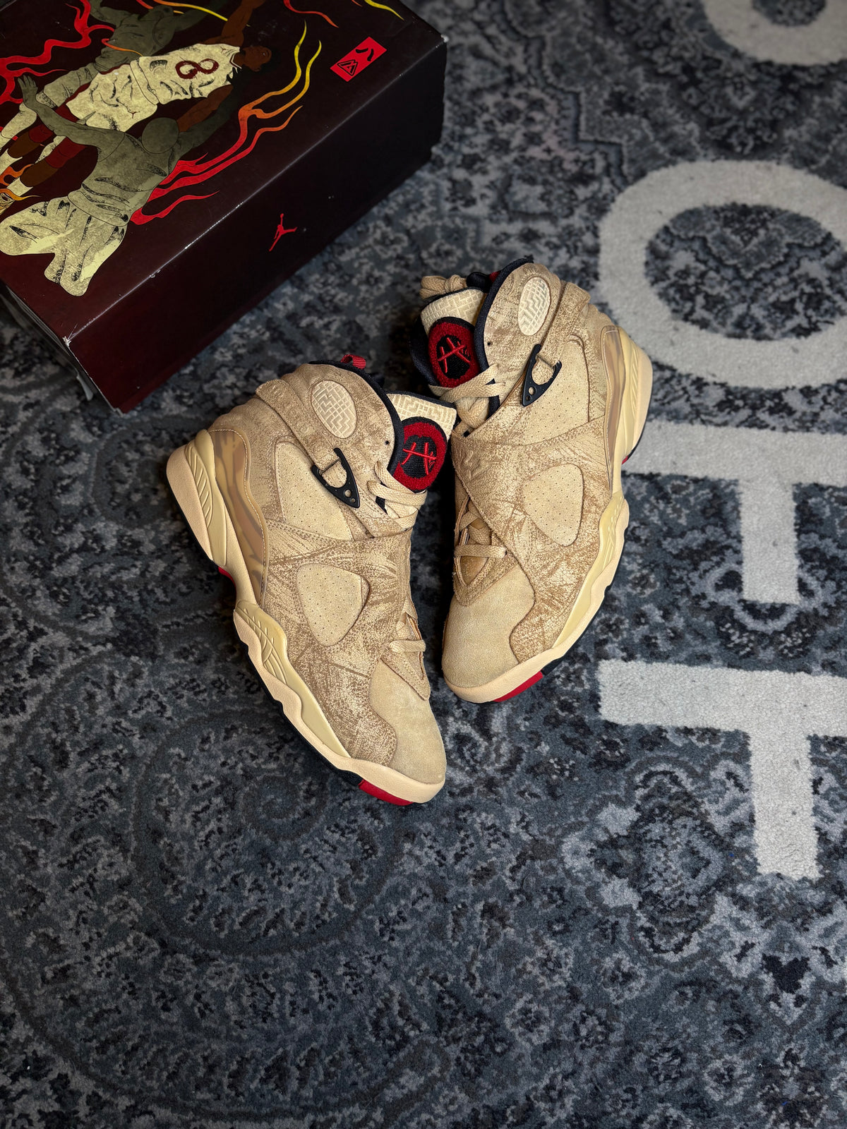 Jordan 8 Retro “Rui Hachimura Black Samurai” Clean Og Size 10.5