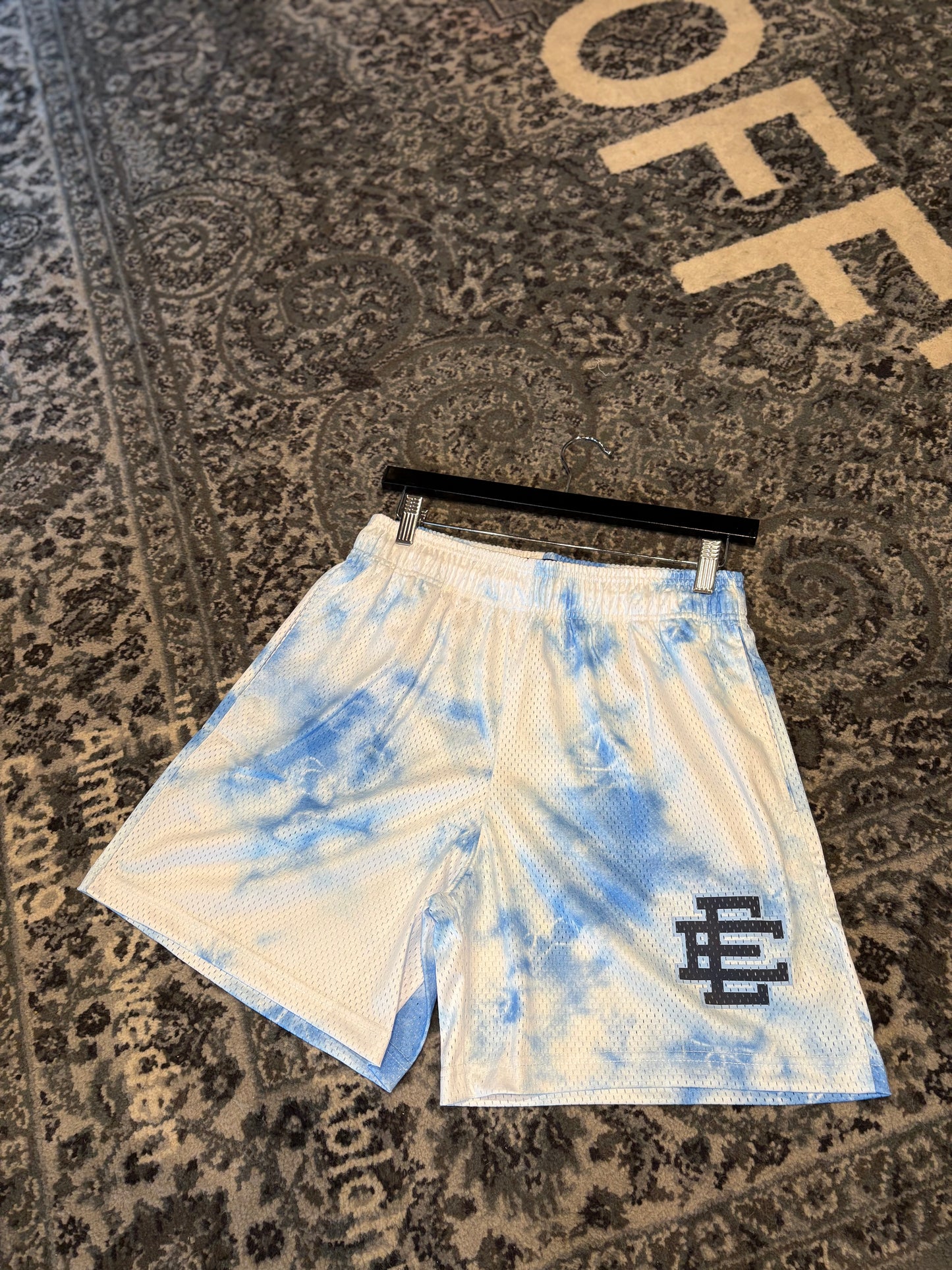 Eric Emmanuel Blue Tie Dye Shorts DS