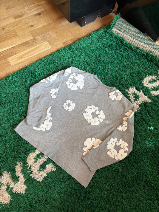 Denim Tears Wreath Long Sleeve Gray Size XL